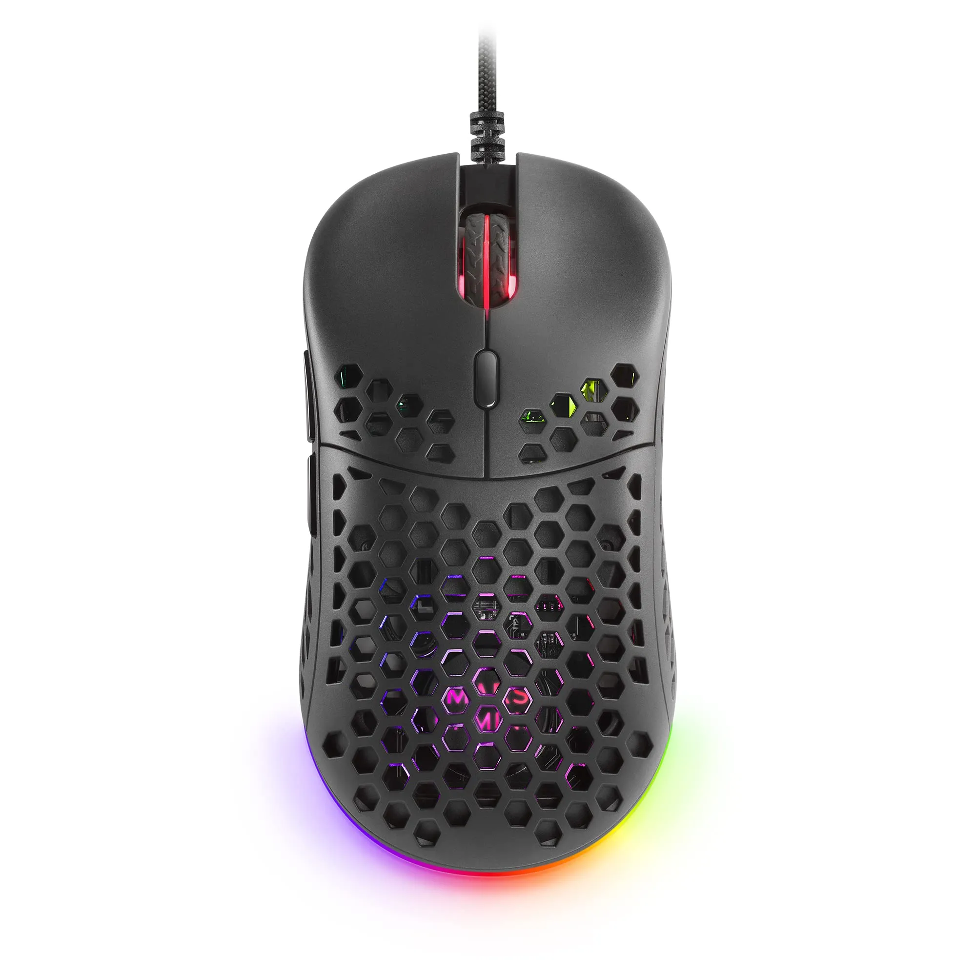Mars Gaming MM55 RGB Chroma Gaming Mouse, 12800 DPI, Huano Mechanical Switches, Black - immagine 1
