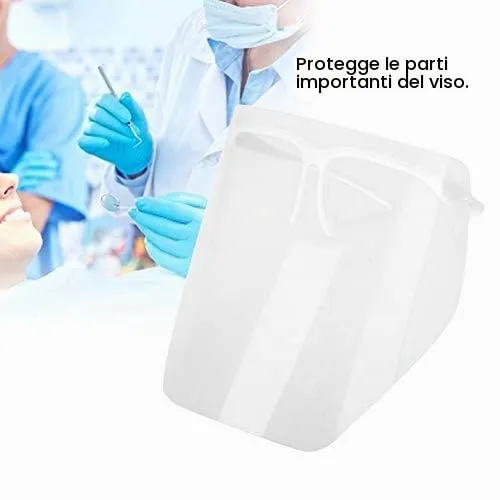 Cocoarm Visiera Dentale Antiappannamento Riutilizzabile con Telaio, 10 Pezzi - immagine 9