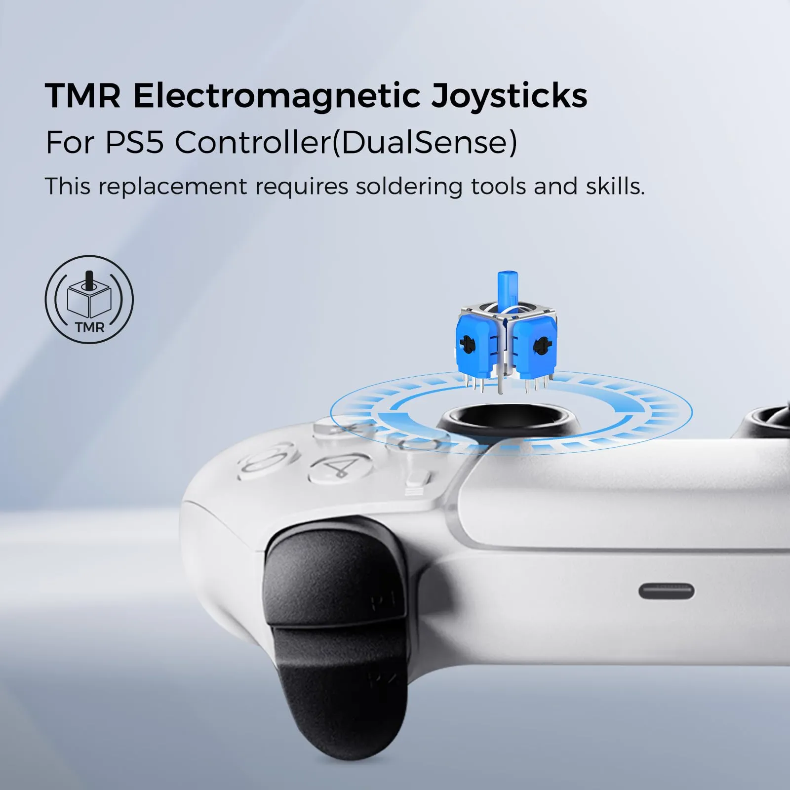AKNES HallPi V6 TMR Joystick di Ricambio per Controller DualSense PS5/Edge - immagine 2