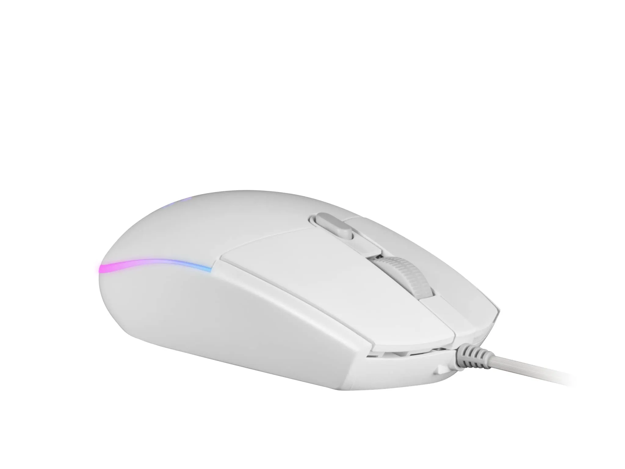 Mars Gaming MMG Mouse Gaming 3200 DPI RGB Flow Huano Mechanical Switches, Bianco - immagine 4