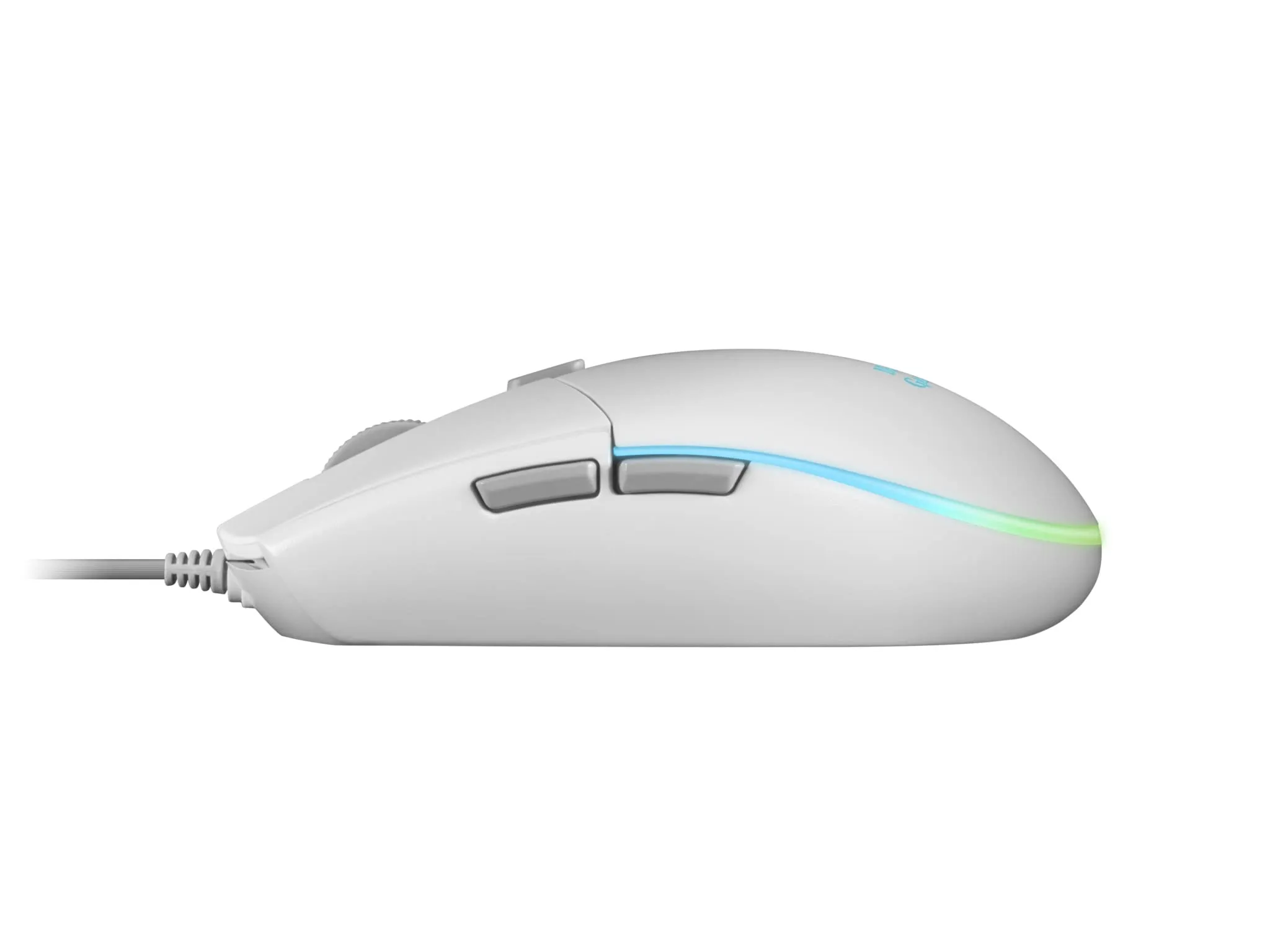 Mars Gaming MMG Mouse Gaming 3200 DPI RGB Flow Huano Mechanical Switches, Bianco - immagine 5