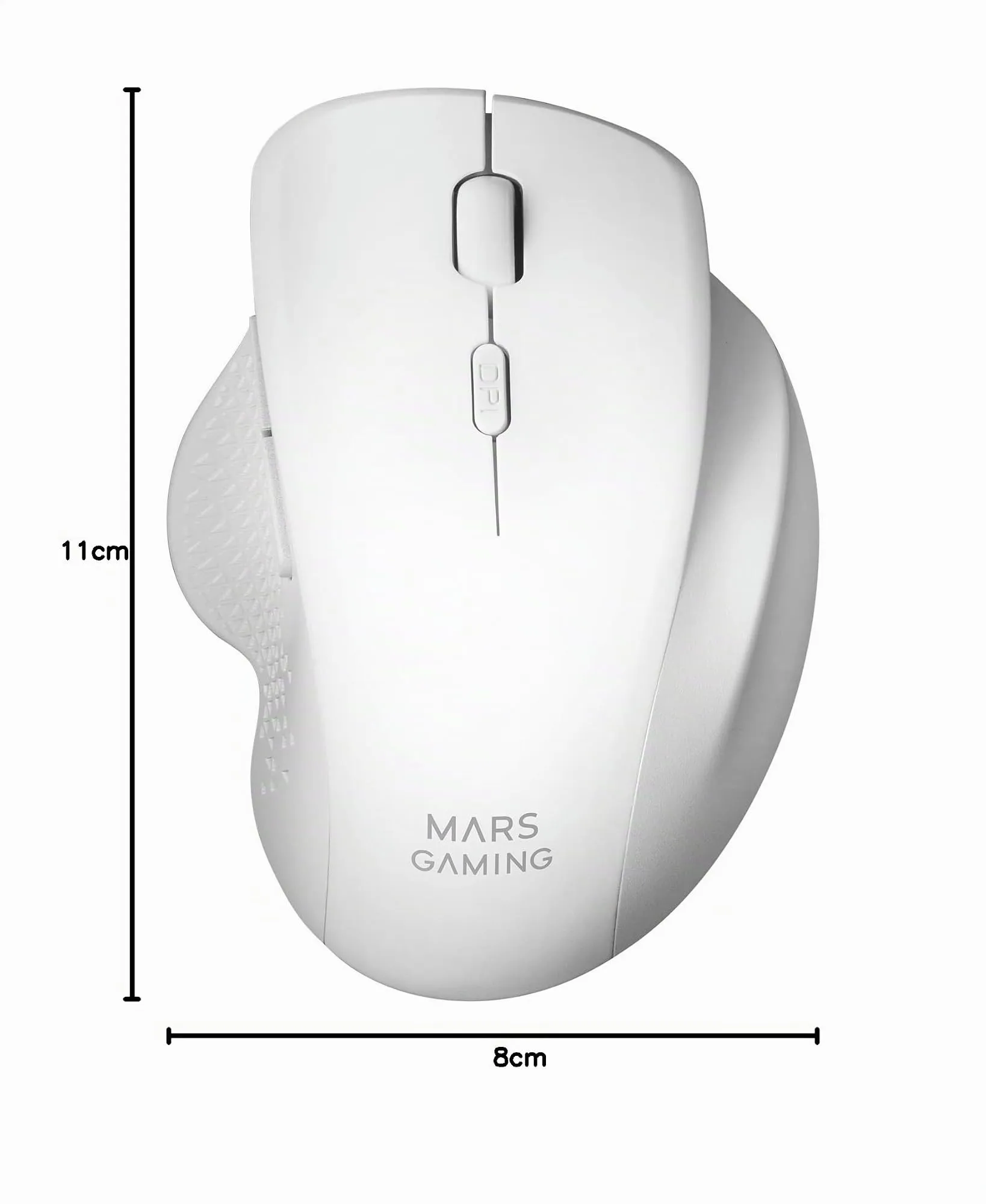Mars Gaming MMWERGOW Mouse Ergonomico Senza Fili per PS4, PS5, Xbox, PC, Mac, Bianco - immagine 7