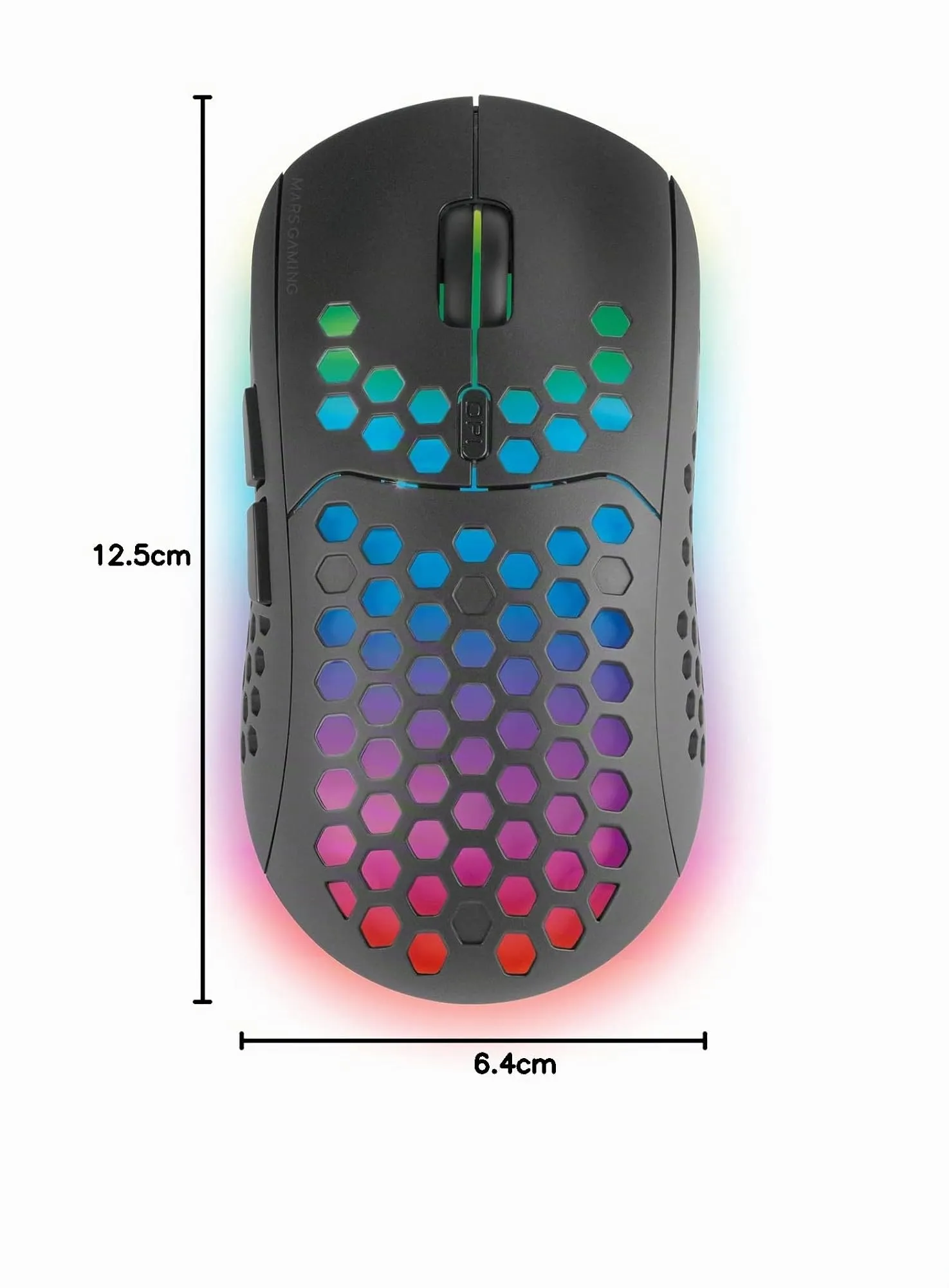 Mars Gaming MMW3 Wireless Gaming Mouse, RGB Flow, 79g, 3200 DPI, Nero - immagine 7