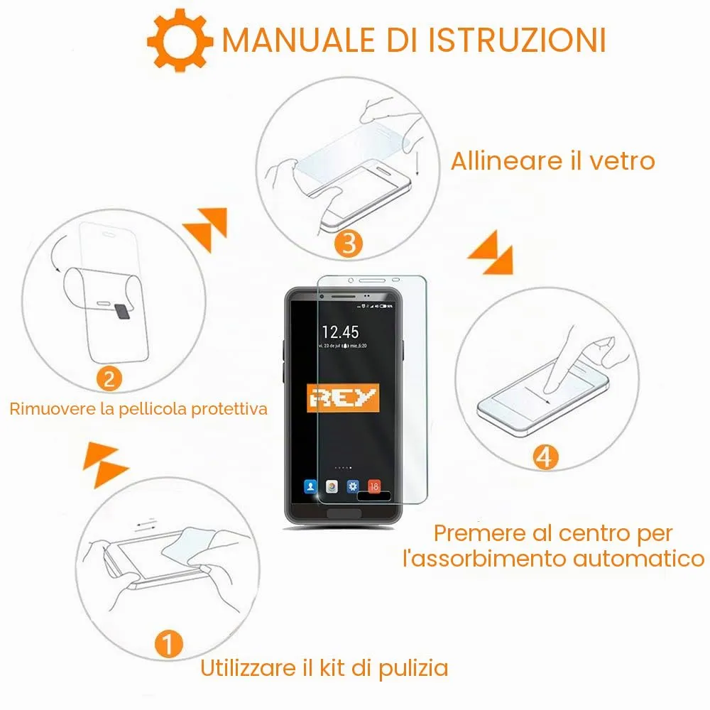 REY Pellicola salvaschermo in vetro temperato per Nintendo Switch, Pack 2x - immagine 6
