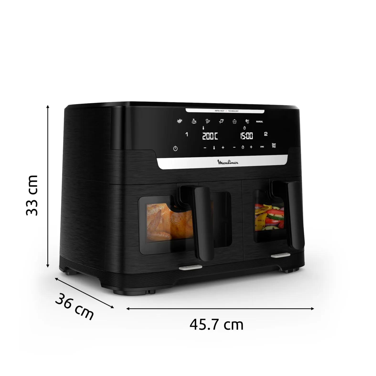 Moulinex Ever Fry XXL Dual Air Fryer, EZ9488 - immagine 8