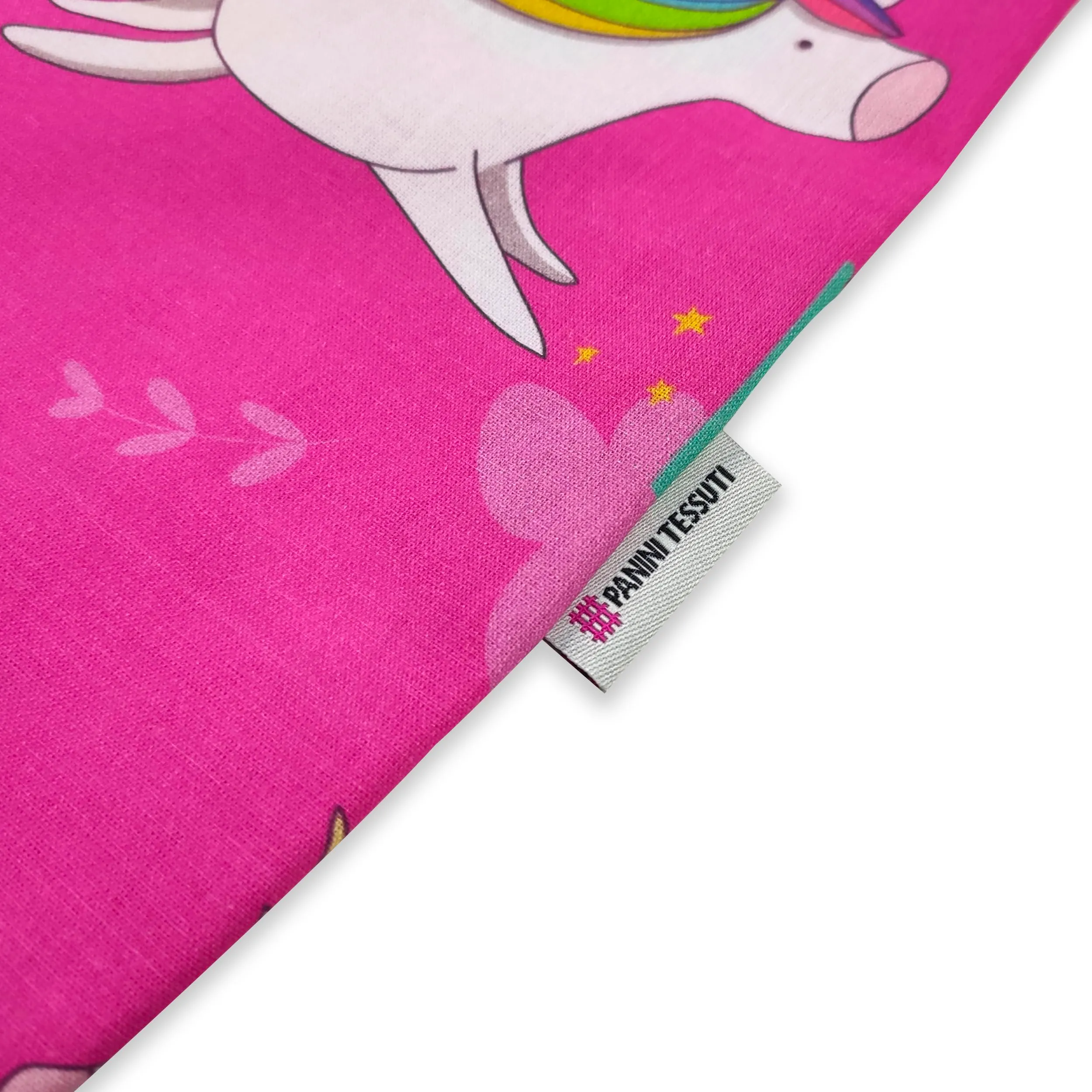 Panini Tessuti Sacchetto per Cambio Asilo Nido in 100% Cotone, 34x44 cm - immagine 4