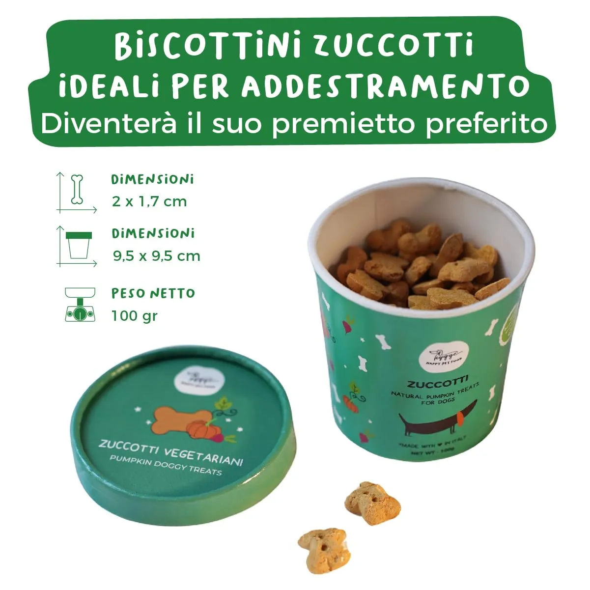 Hygge Biscotti per Cani gusto Zucca, Set da 3, 450g - immagine 2