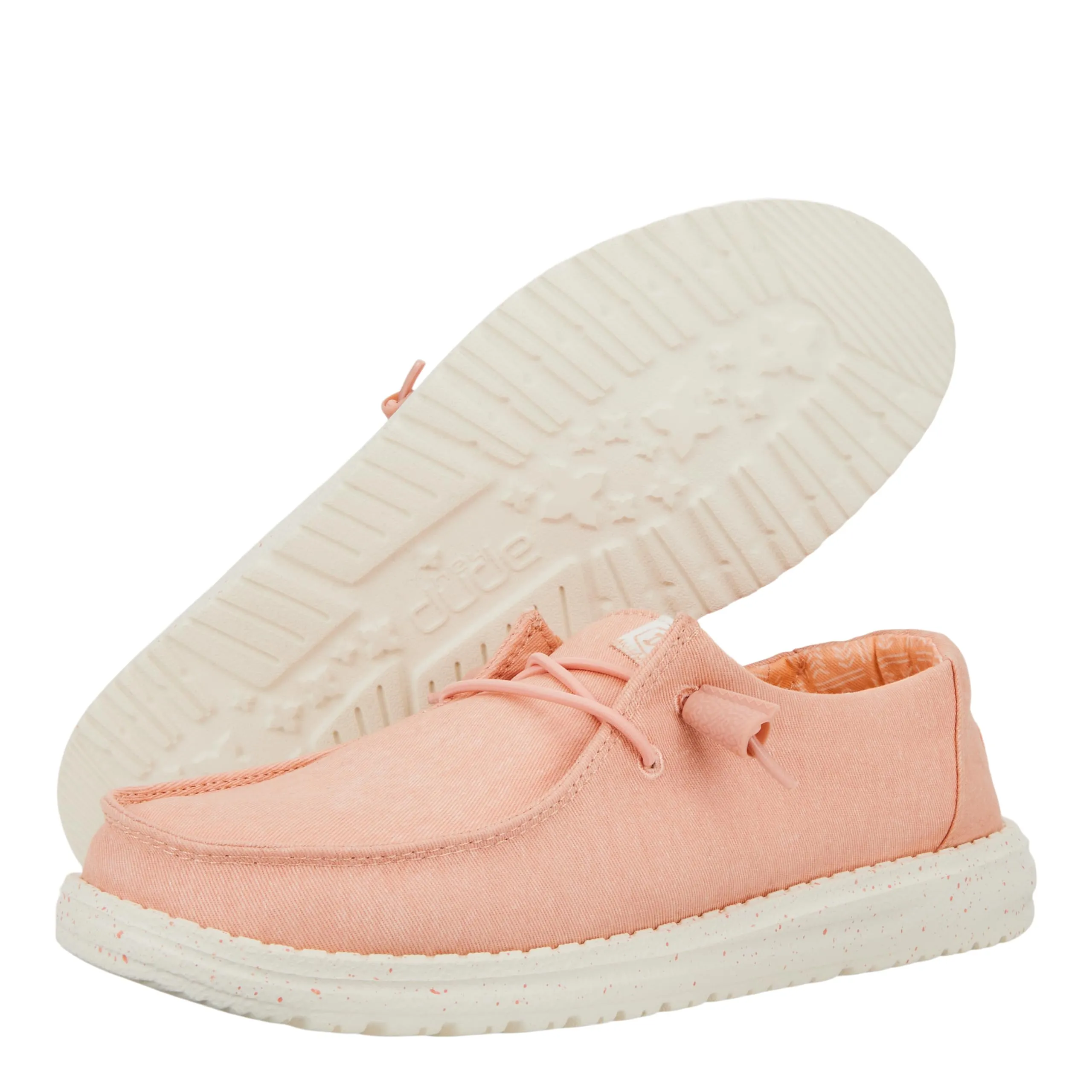HEYDUDE Women's Wendy Stretch Canvas Casual Moccasins - Pink, 42 EU - immagine 4