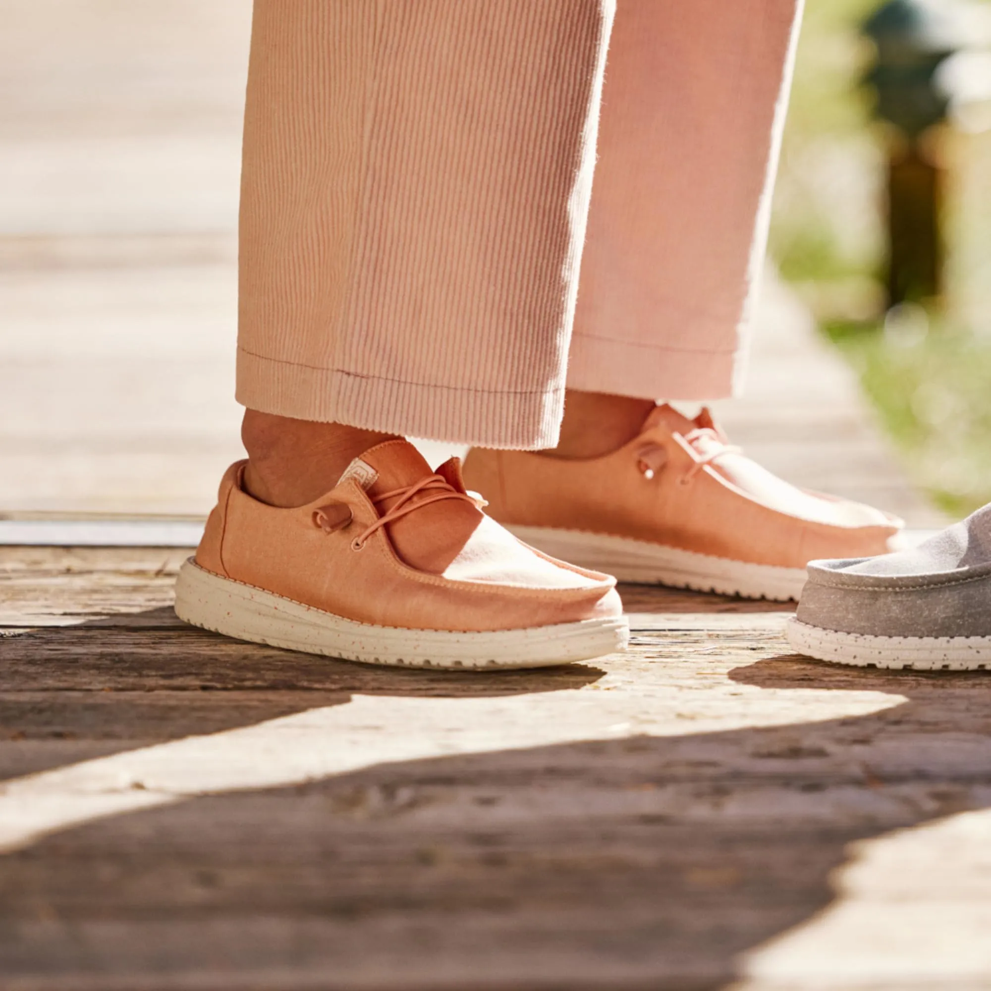 HEYDUDE Women's Wendy Stretch Canvas Casual Moccasins - Pink, 42 EU - immagine 6