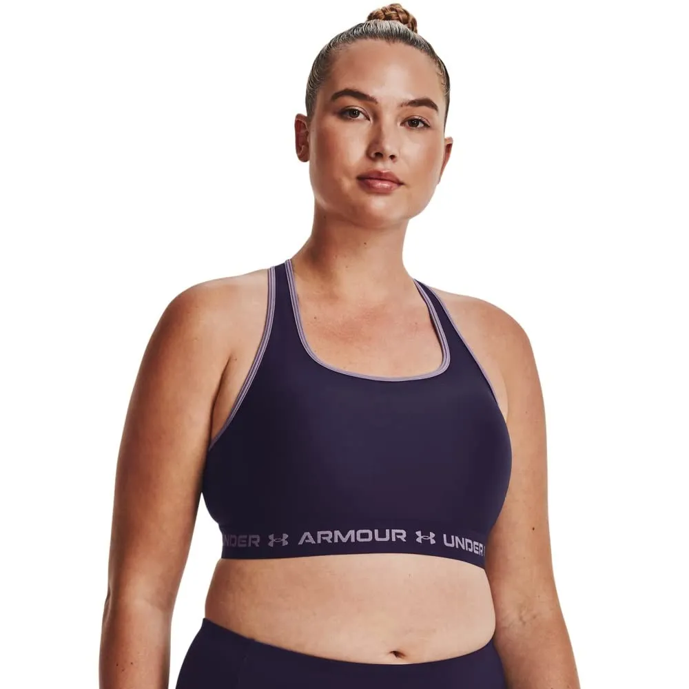 Under Armour Reggiseno Incrociato Isotope Donna, Purple Switch - immagine 3