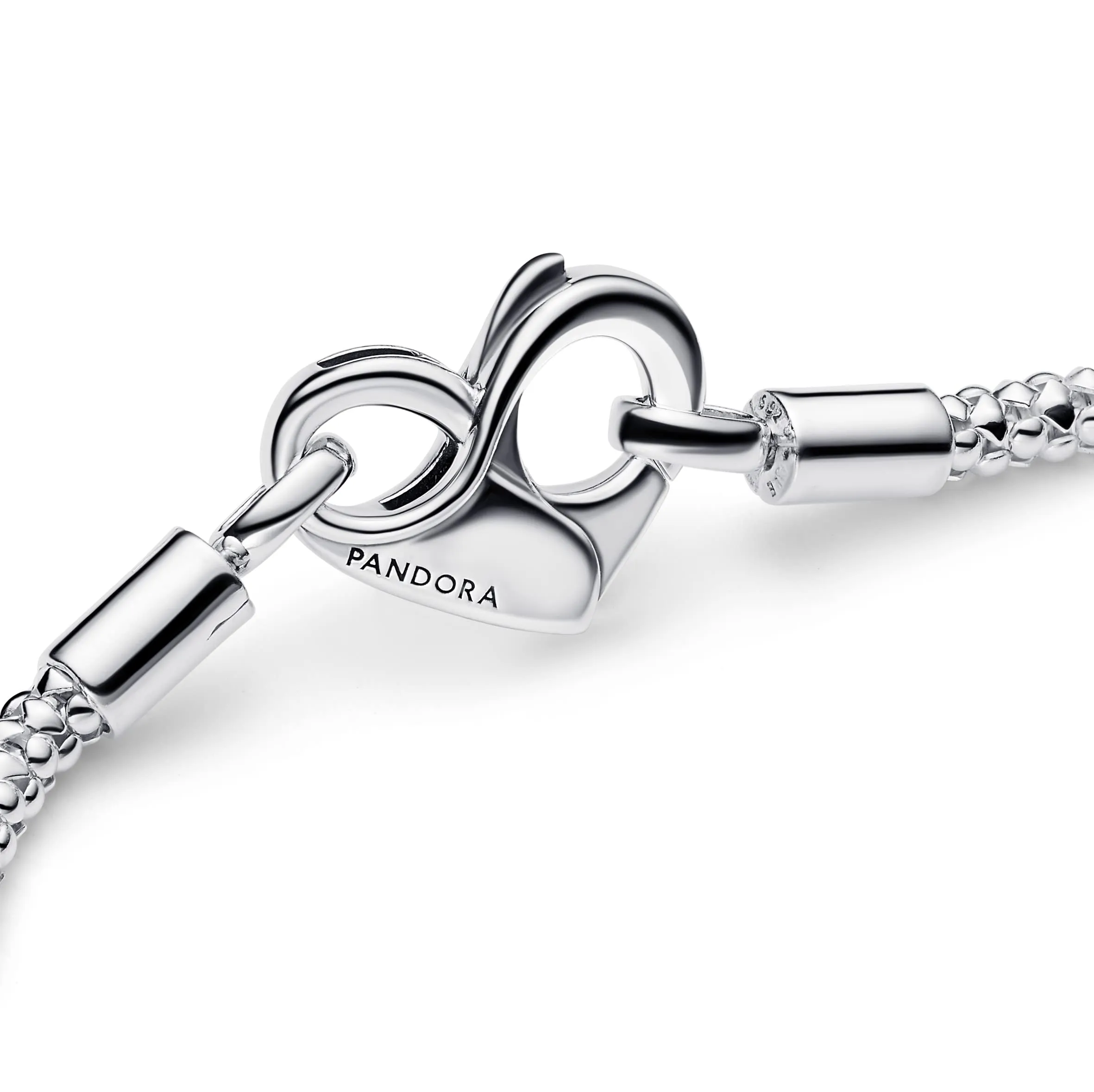 Pandora Moments Braccialetto a Catena in Argento Sterling con Chiusura a Cuore, 23 cm - immagine 3