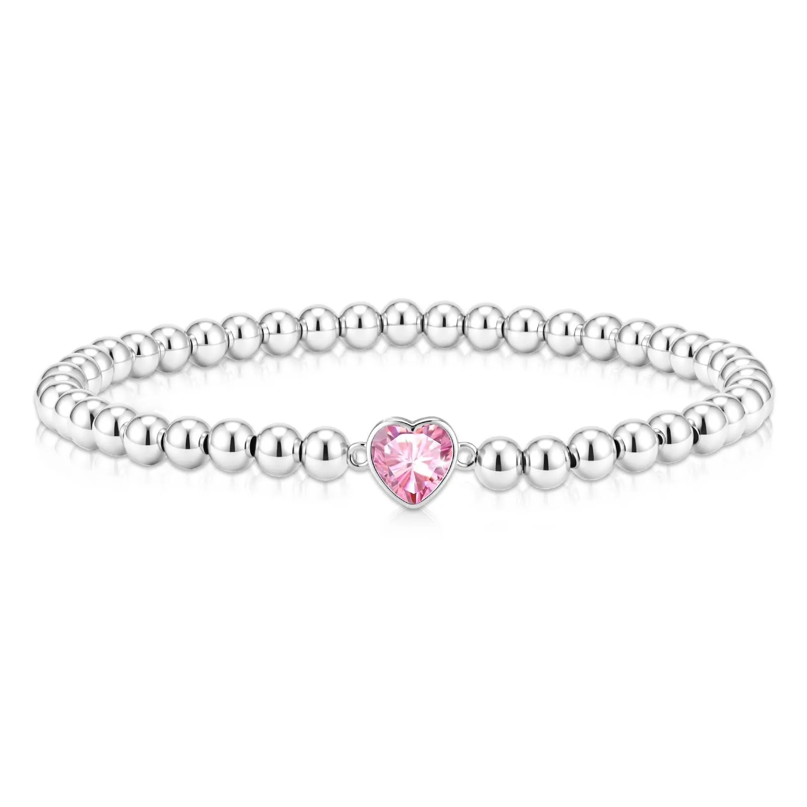 Esmoly Bracciale Donna Perle Cuore Zirconia Argento/Oro - immagine 1