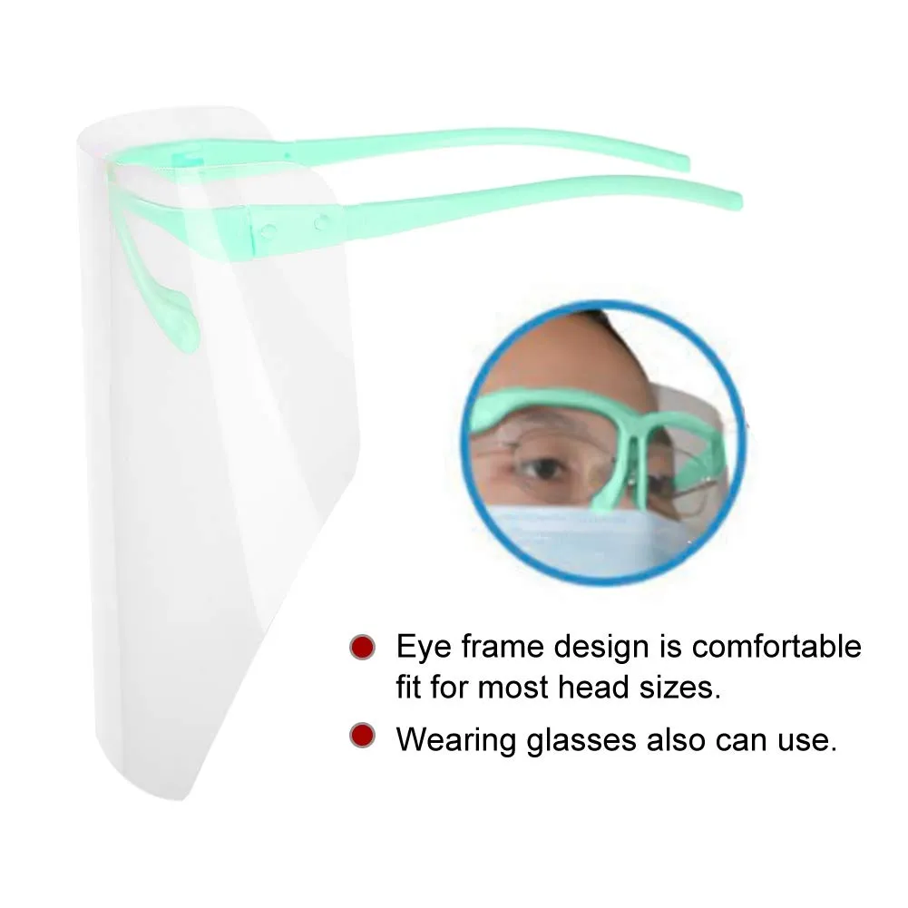 Cocoarm Visiera Protettiva Dentale Riutilizzabile Antiappannamento con 10 Visiere Incluse - immagine 2