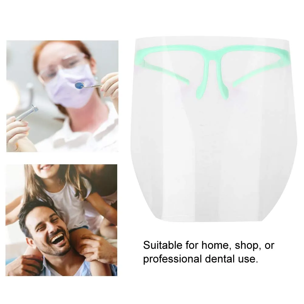 Cocoarm Visiera Protettiva Dentale Riutilizzabile Antiappannamento con 10 Visiere Incluse - immagine 4