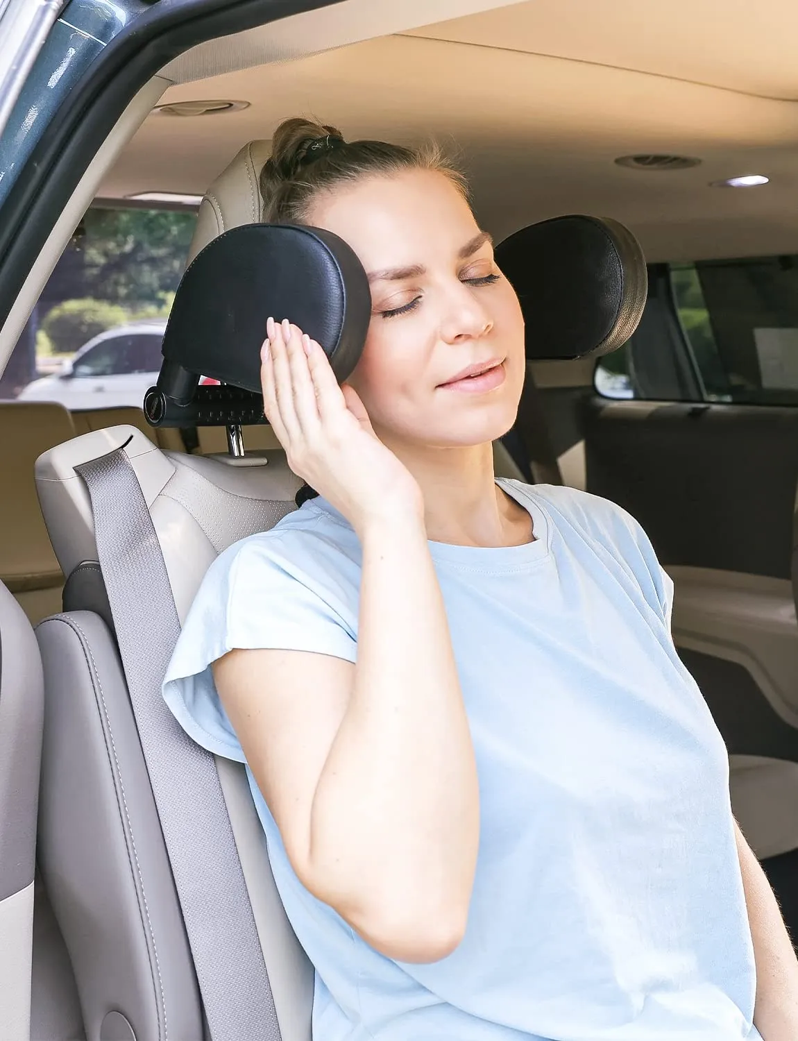 oasser Poggiatesta Auto Regolabile 360° per Bambini e Adulti CA1 Nero - immagine 7