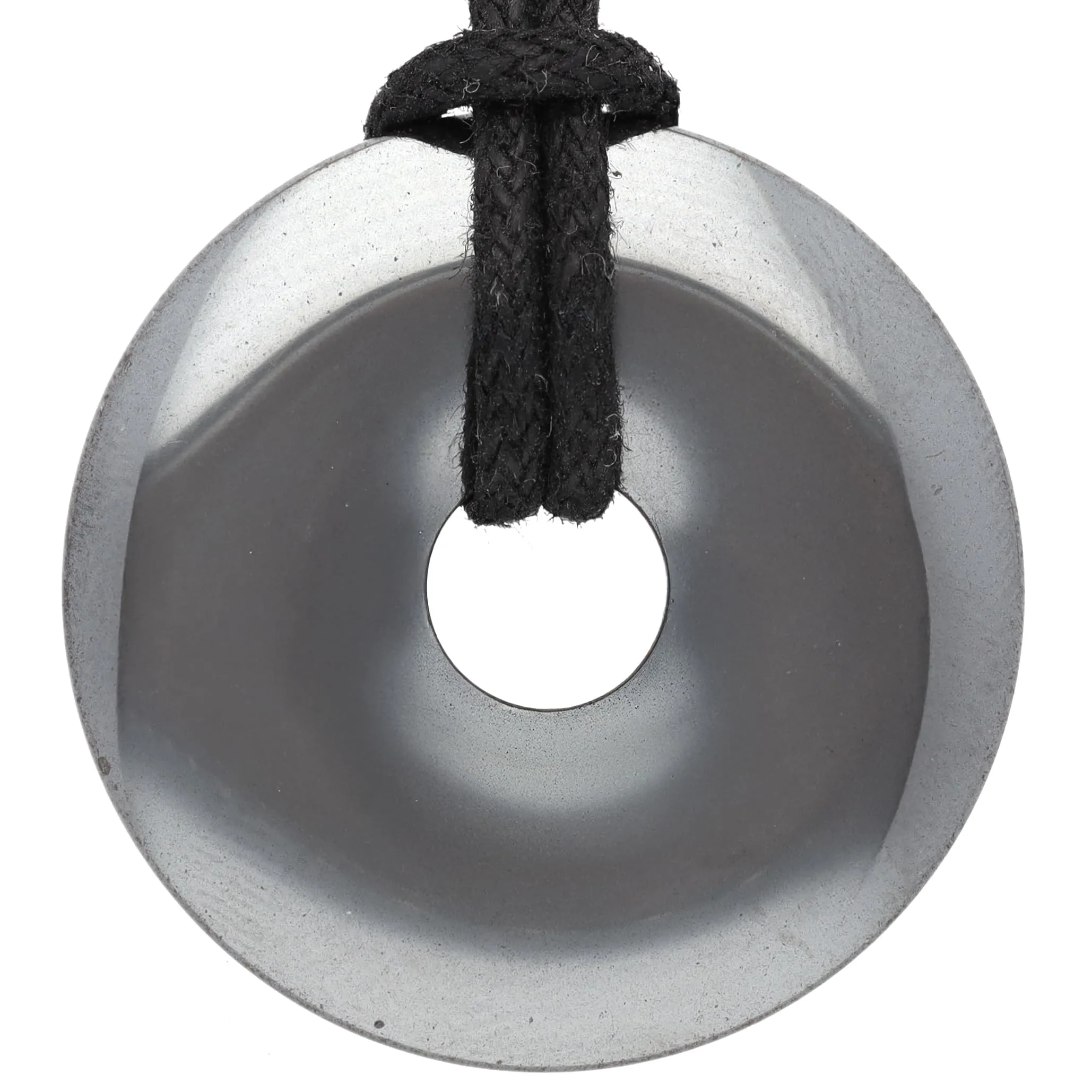 Lebensquelle Plus Donut in Pietra Preziosa 30 mm con Cordoncino in Cotone e Scheda Pietra - immagine 1
