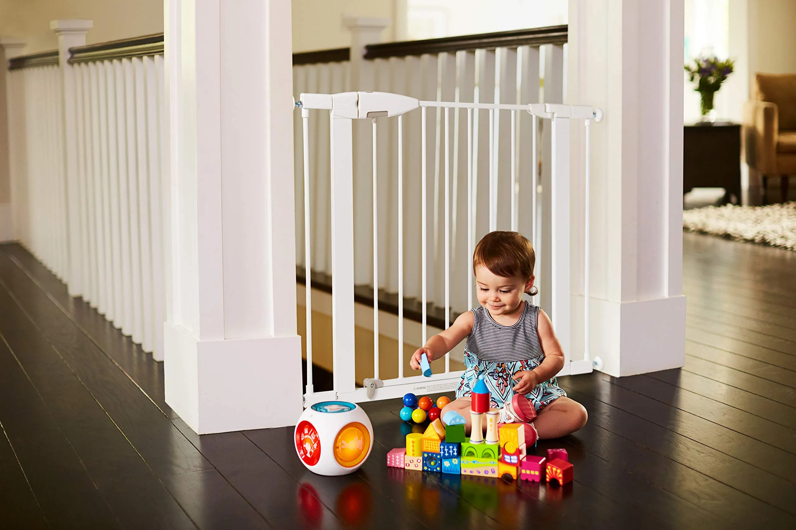 Munchkin Lindam Prolunga Cancelletto a Pressione 28 cm - Bianco - immagine 9