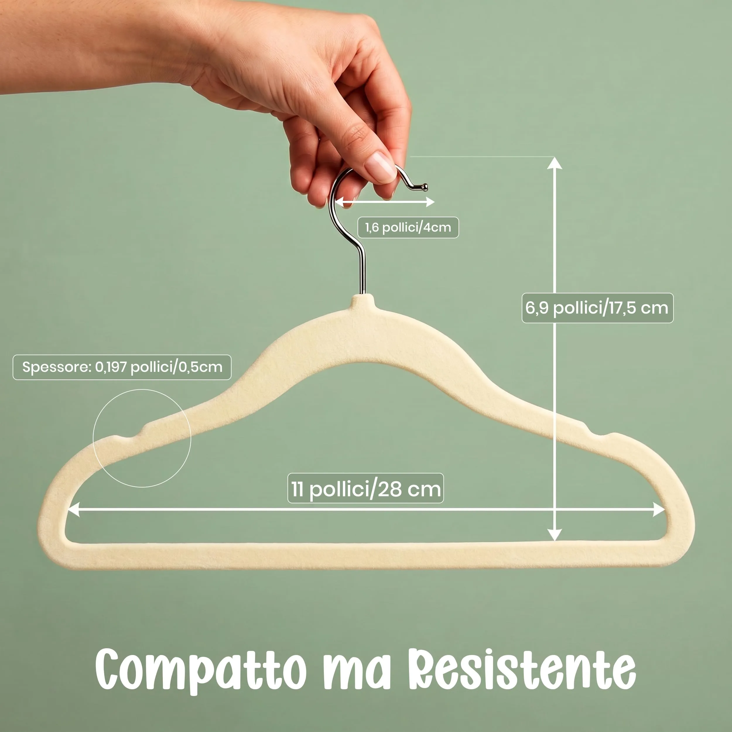 Utopia Home Grucce in Velluto per Bambini, Avorio, Confezione da 50 - immagine 3