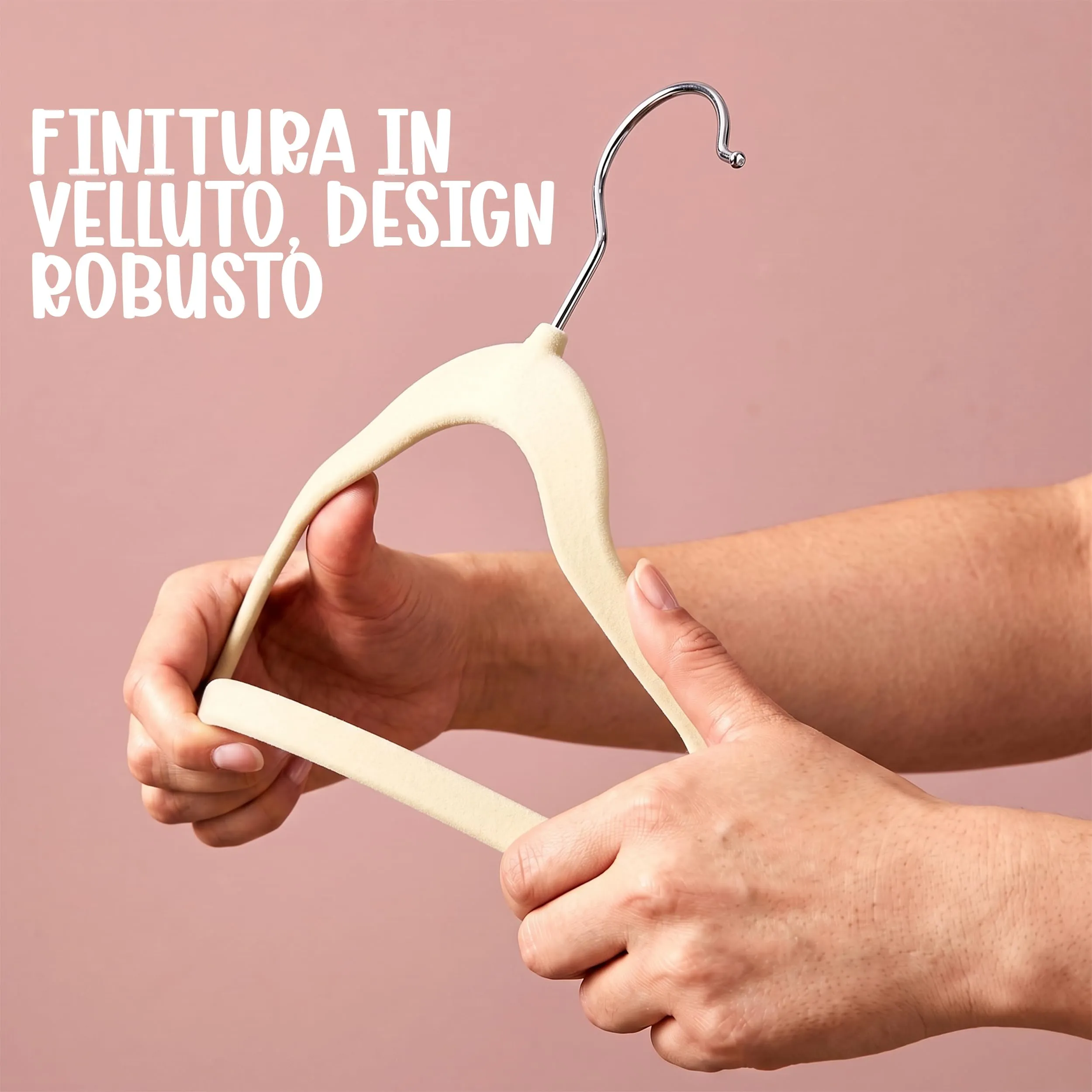 Utopia Home Grucce in Velluto per Bambini, Avorio, Confezione da 50 - immagine 5