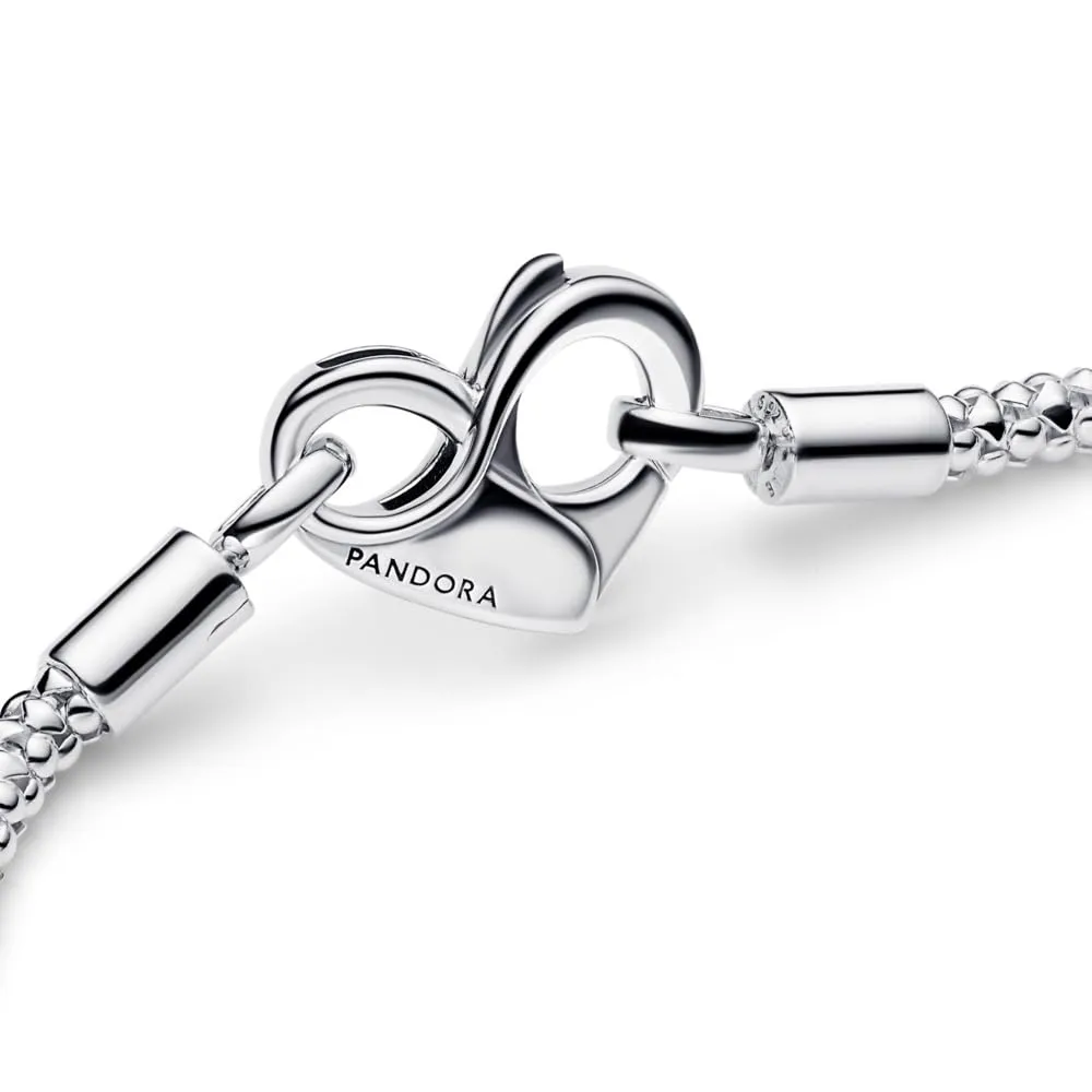 Pandora Braccialetto a catena Moments in argento sterling con chiusura a cuore, 16 cm - immagine 5