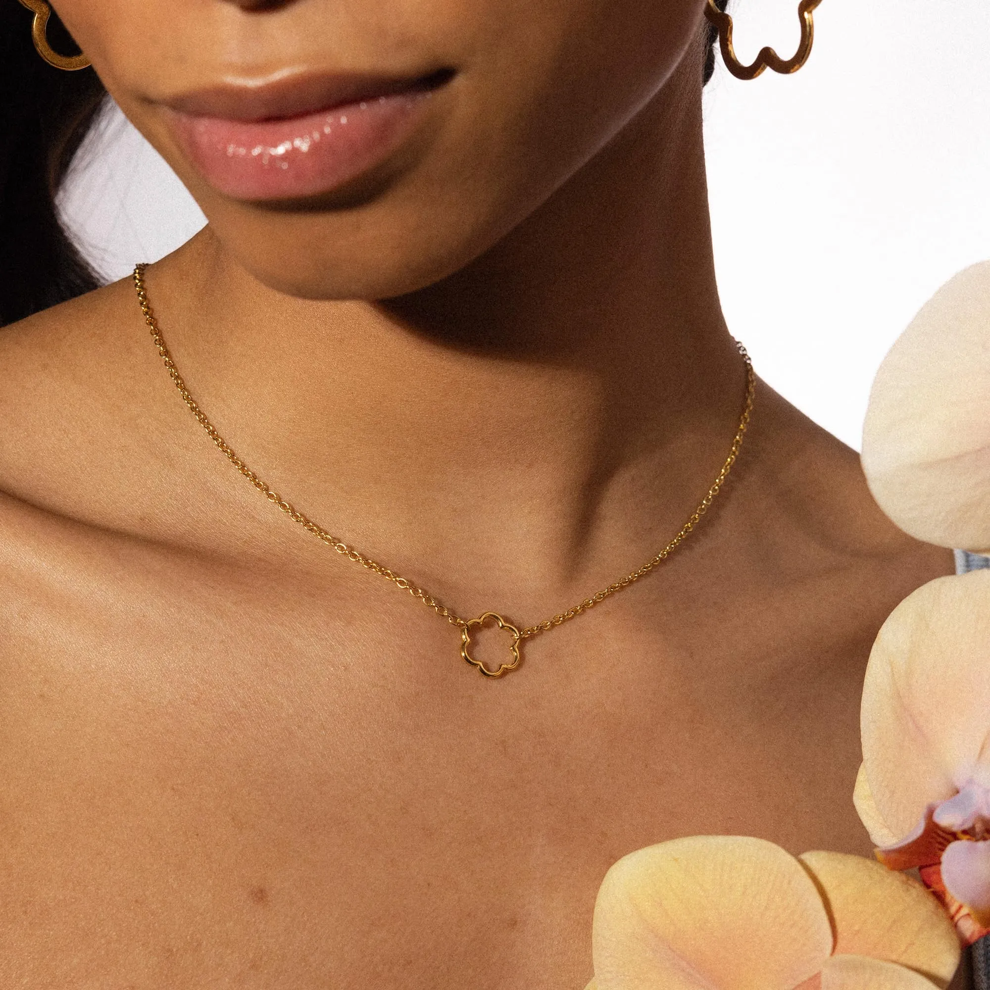 Purelei Bloom Necklace, Oro, Acciaio Inossidabile, 40-45 cm - immagine 3