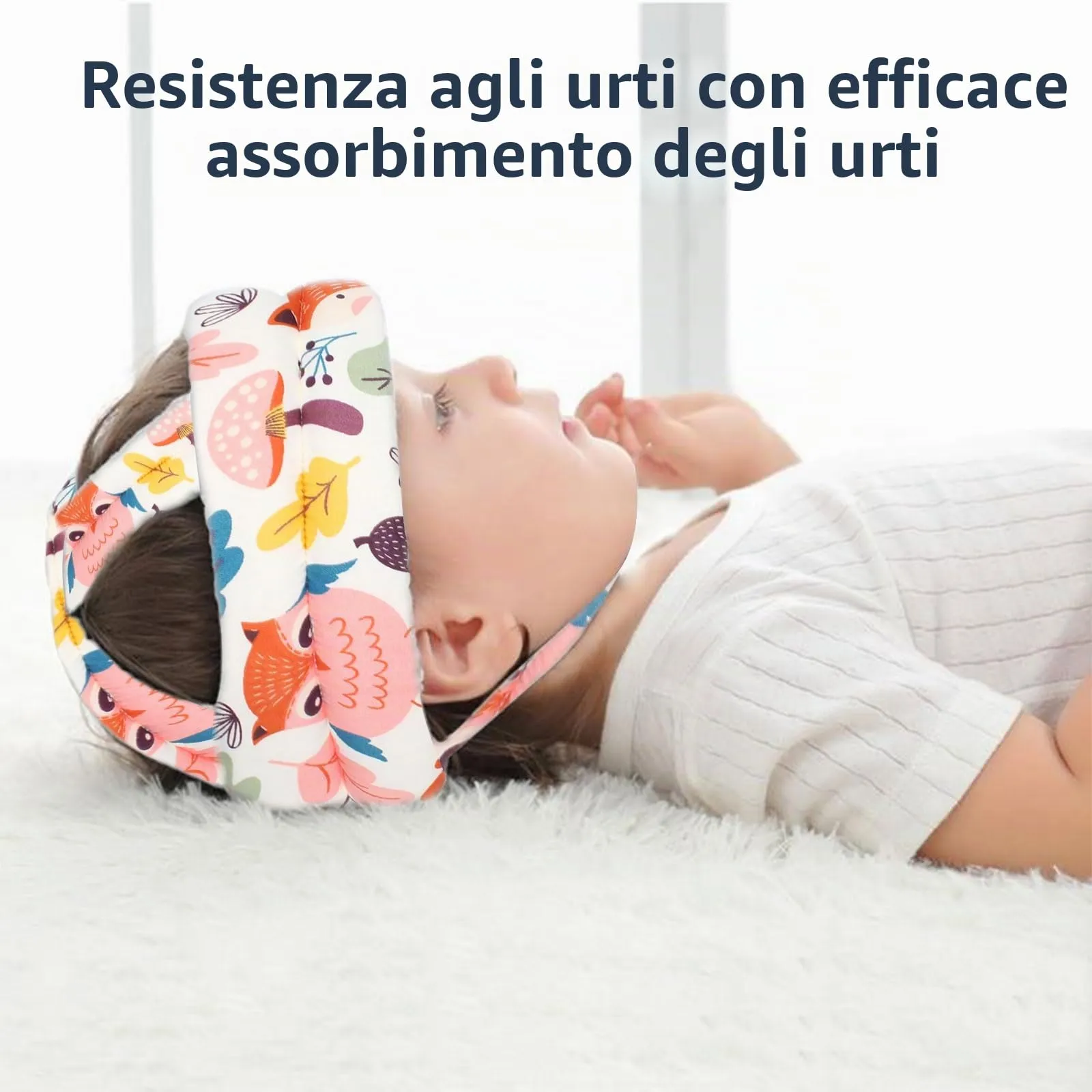 JUNUNDJING Caschetto Primi Passi per Bambini 6-36 Mesi, Volpe bianca - immagine 7