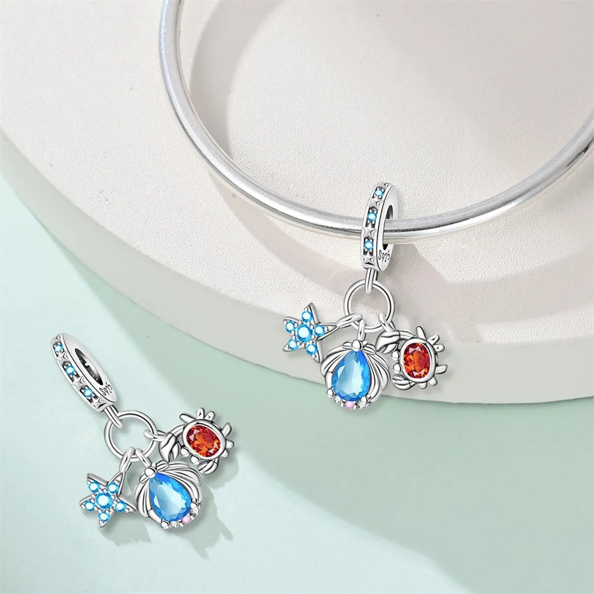 LNQOBU Ciondolo Charm Donna in Argento Sterling 925 per Bracciali e Collane - immagine 2