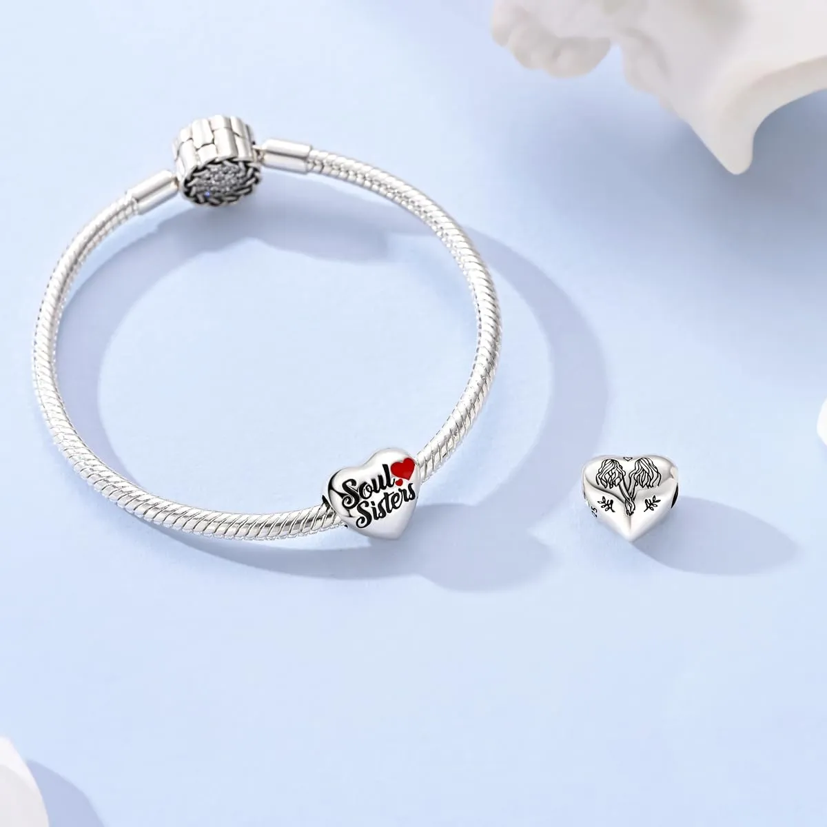 LIGHTDOG Ciondolo da donna in argento 925 per bracciali Pandora e stile europeo - immagine 4