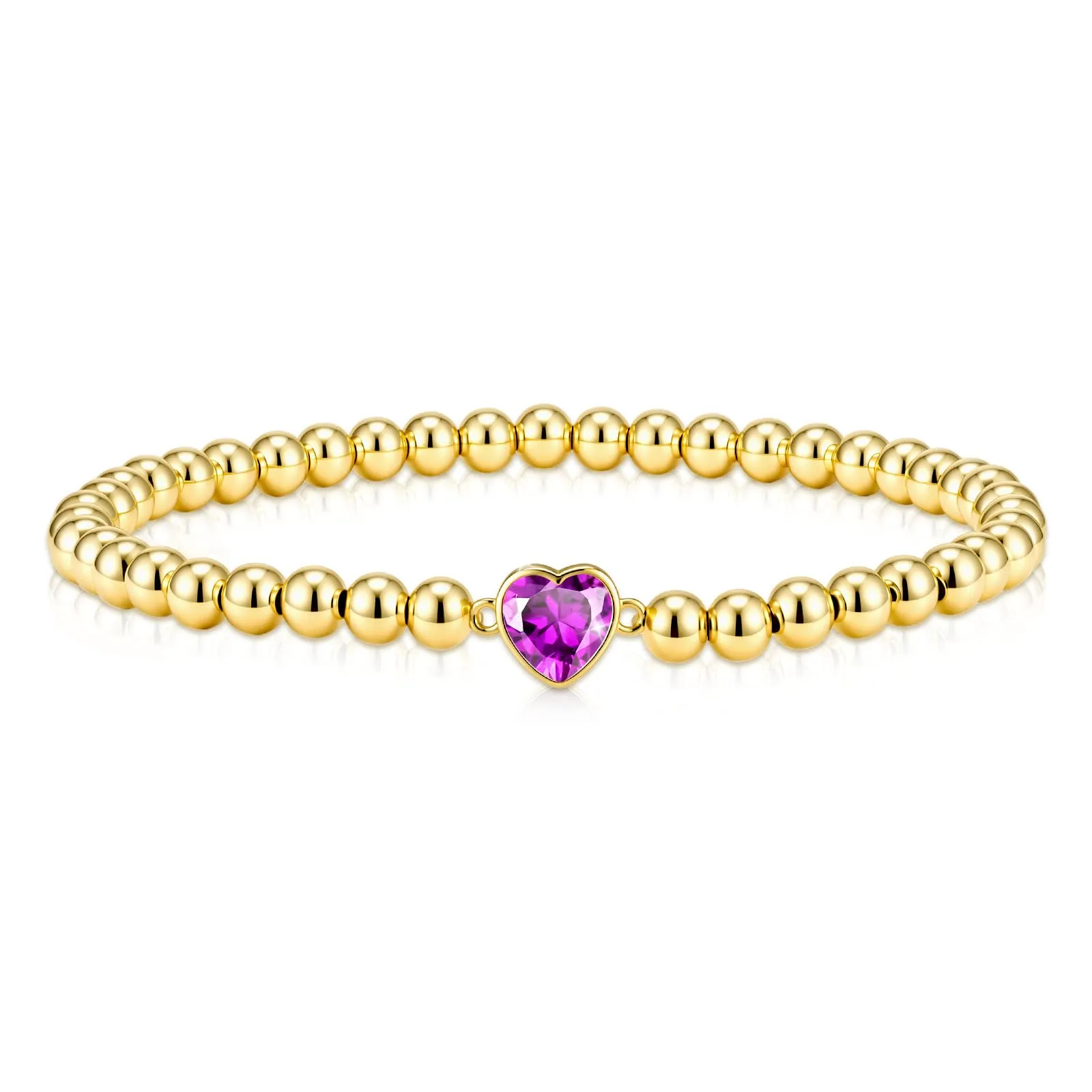 Esmoly Bracciale Donna Perle Cuore Zirconia Argento/Oro - immagine 1