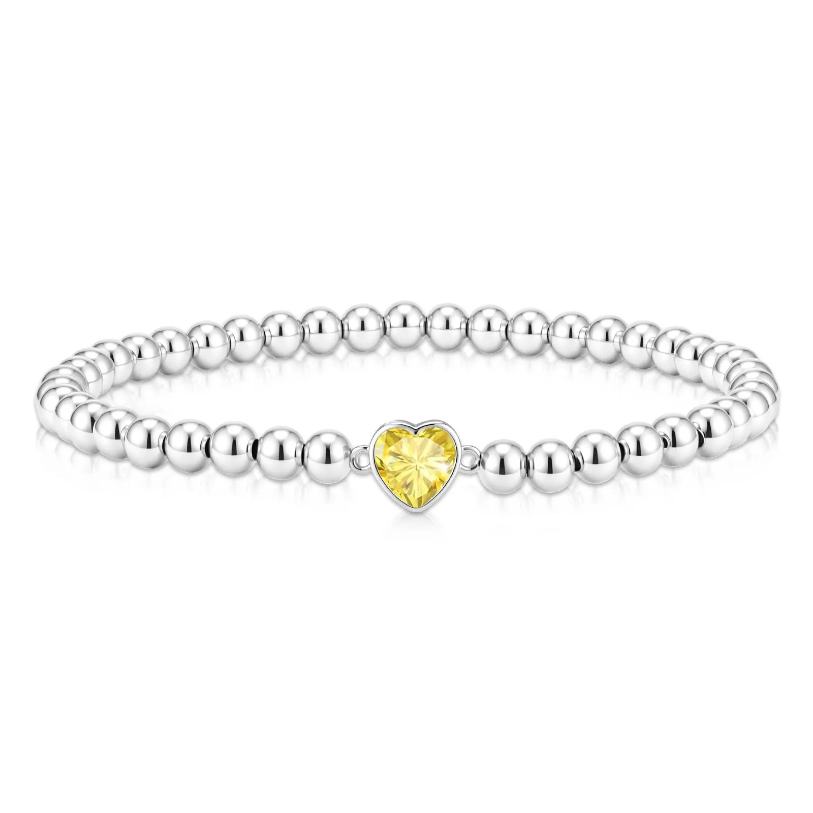 Esmoly Bracciale Donna Perle Cuore Zirconia Argento/Oro - immagine 1