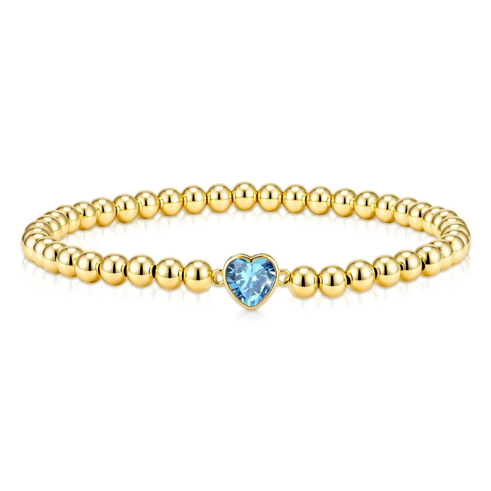 Esmoly Bracciale Donna Perle Cuore Zirconia Argento/Oro - immagine 1
