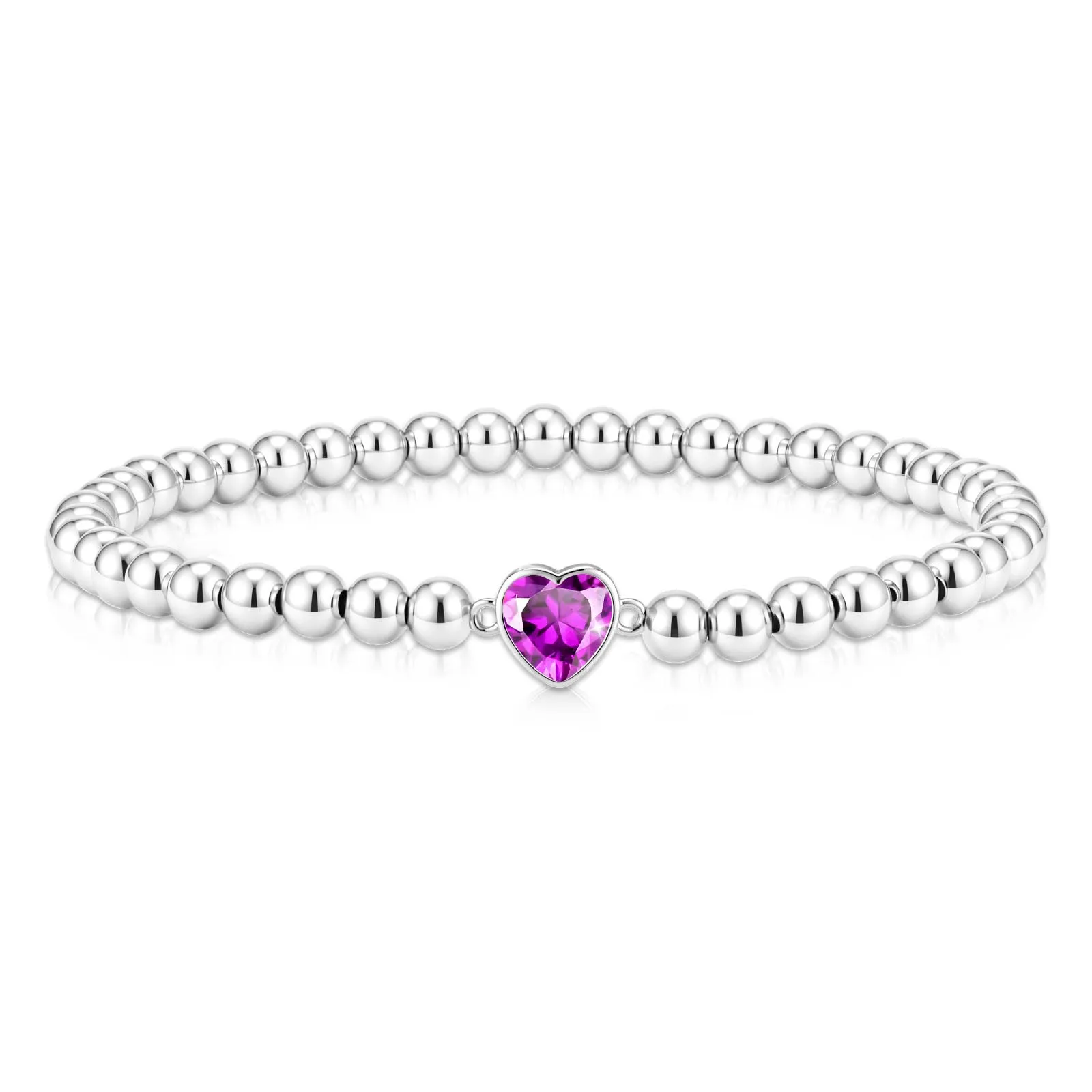 Esmoly Bracciale Donna Perle Cuore Zirconia Argento/Oro - immagine 1