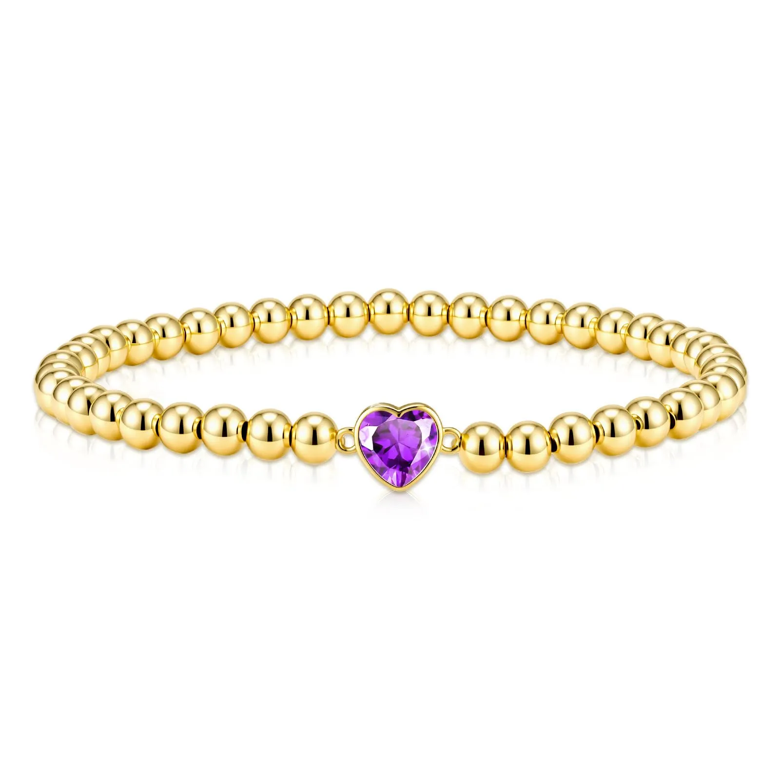 Esmoly Bracciale Donna Perle Cuore Zirconia Argento/Oro - immagine 1