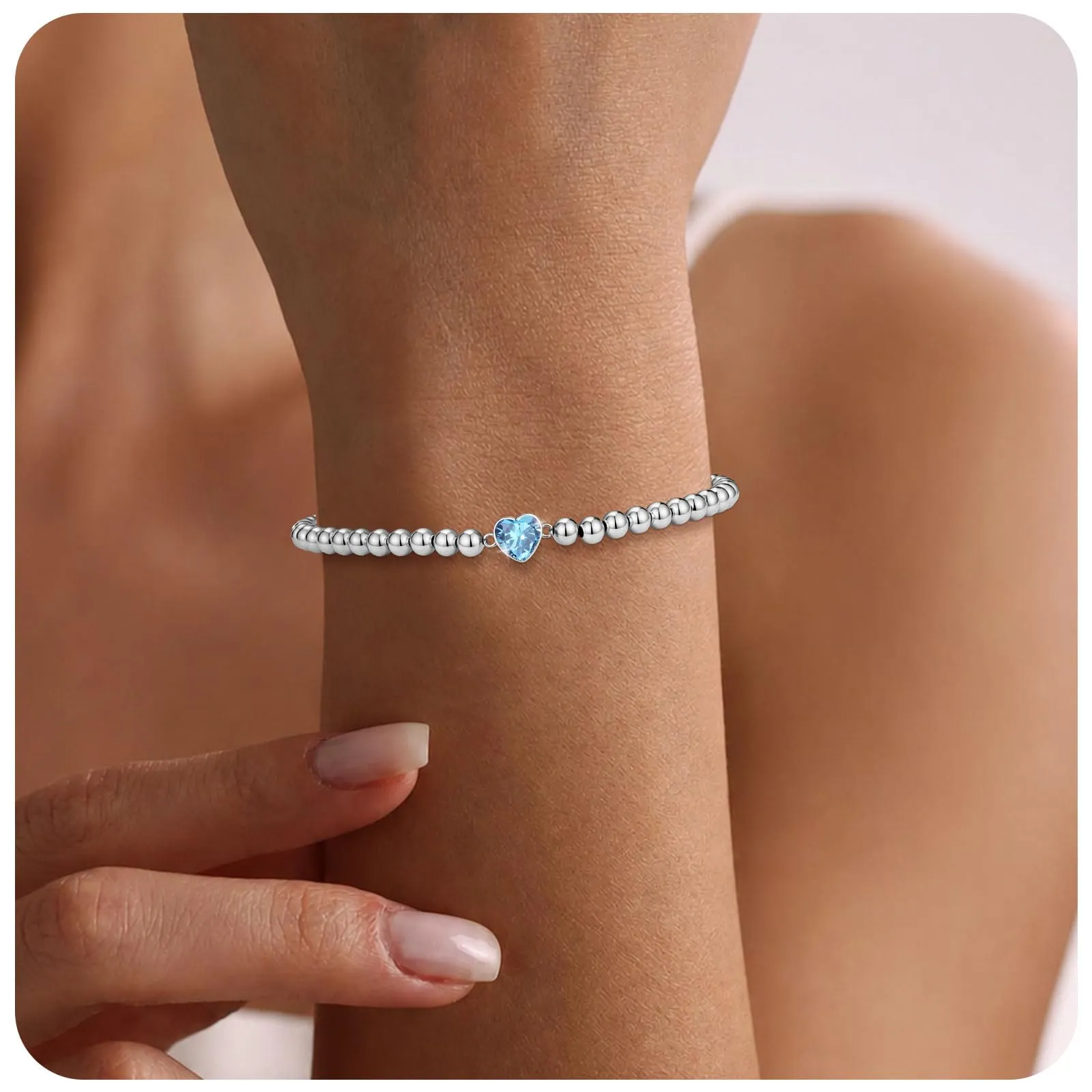Esmoly Bracciale Donna Perle Cuore Zirconia Argento/Oro - immagine 2