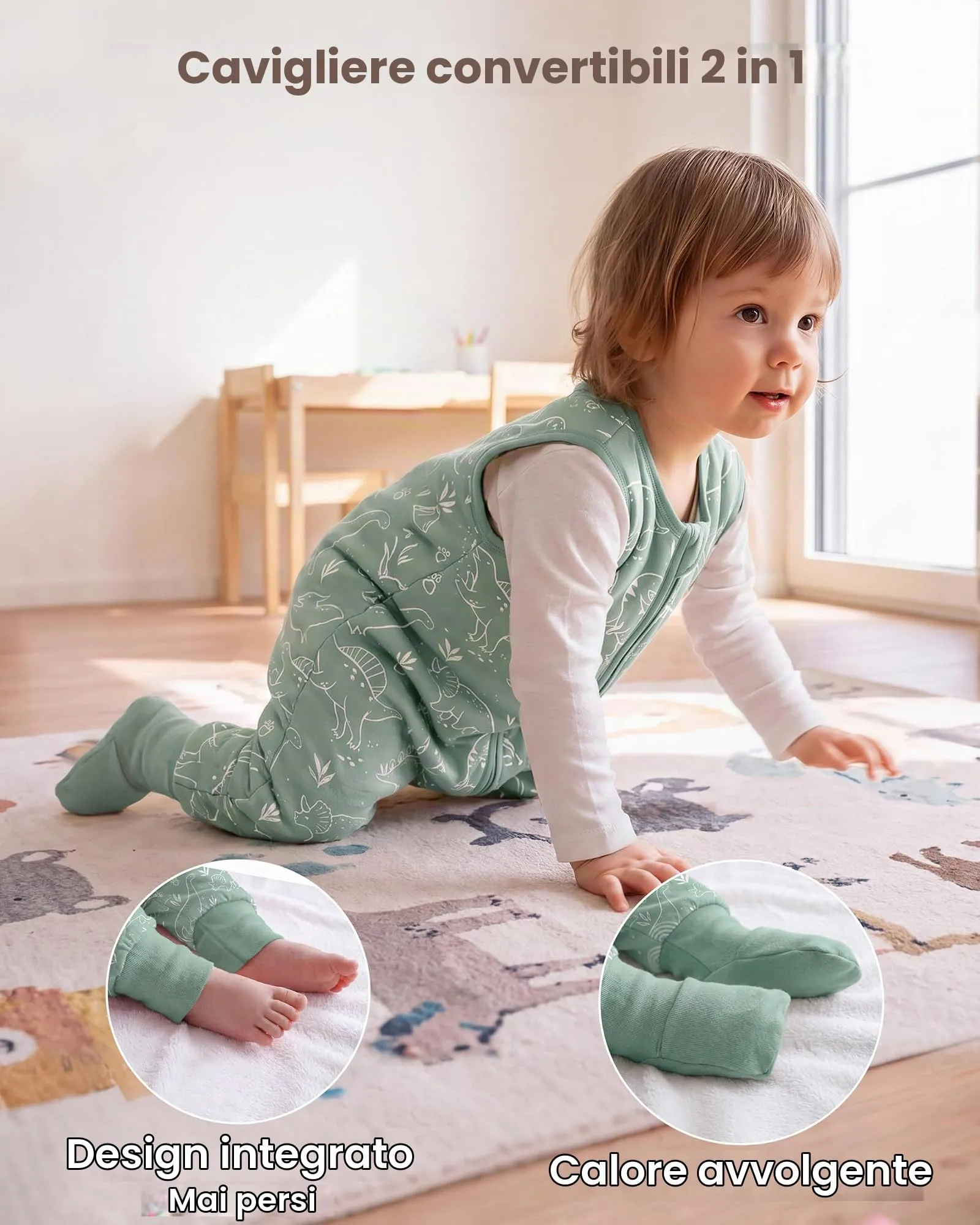 FIEMOL Sacco Nanna Tog 1.5 con Piedini, 18-36 Mesi - immagine 3