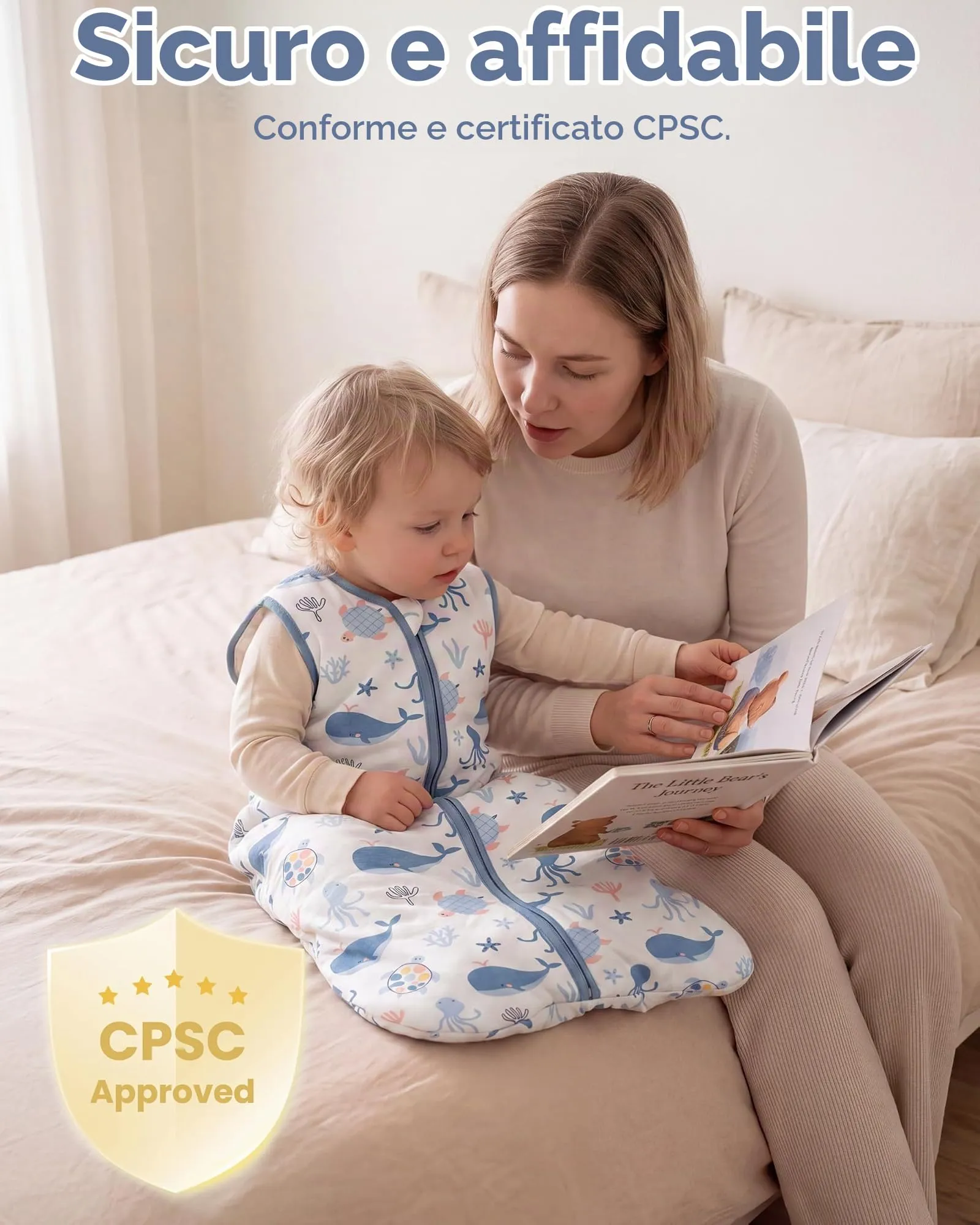 FIEMOL Sacco Nanna Neonato 0-6 Mesi, 1,5 TOG, Cotone - immagine 7