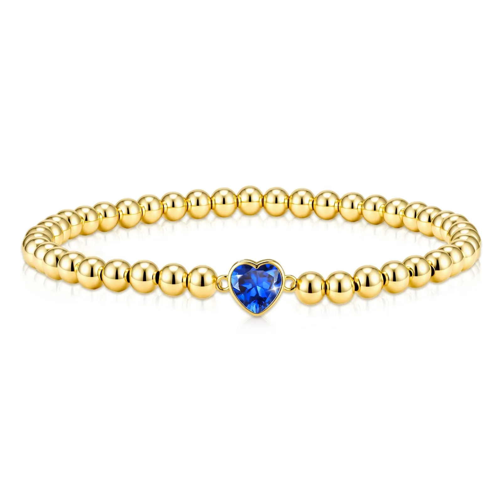Esmoly Bracciale Donna Perle Cuore Zirconia Argento/Oro - immagine 1
