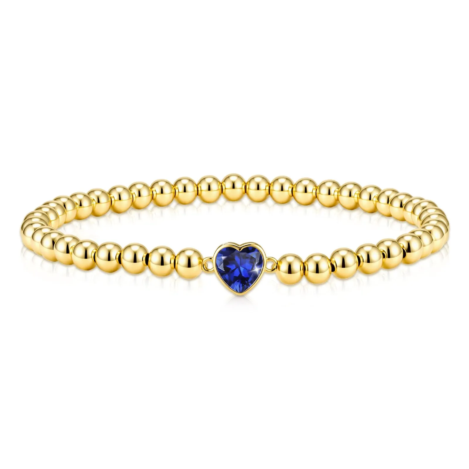 Esmoly Bracciale Donna Perle Cuore Zirconia Argento/Oro - immagine 1
