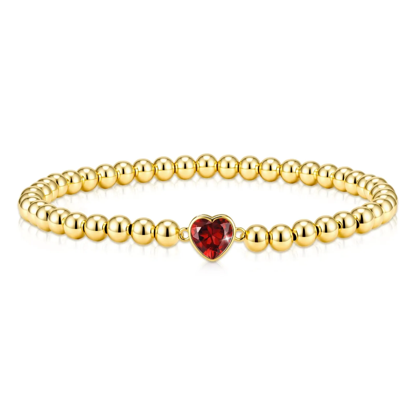 Esmoly Bracciale Donna Perle Cuore Zirconia Argento/Oro - immagine 1