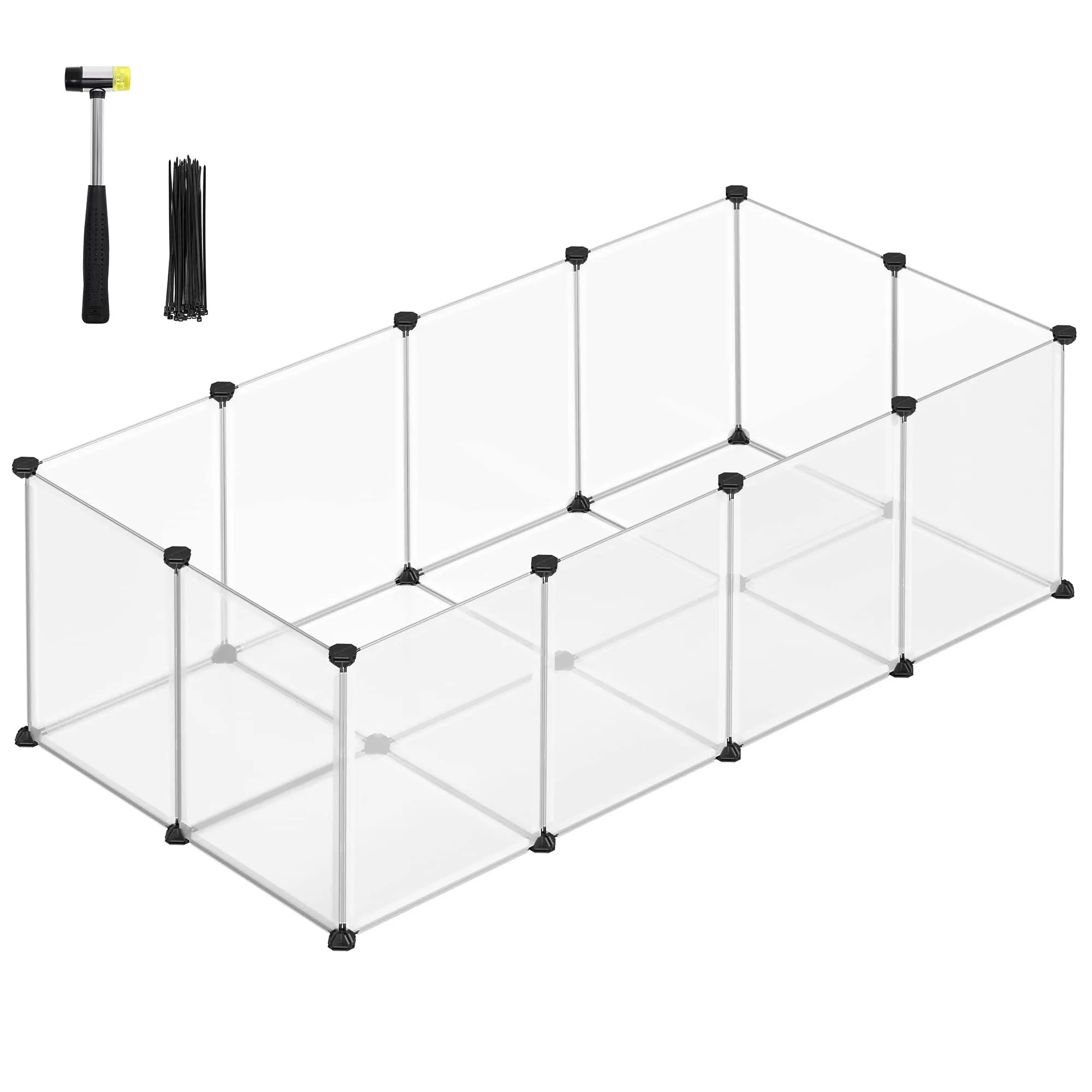 SONGMICS Recinto per Animali con Fondo, 143 x 73 x 46 cm - immagine 1