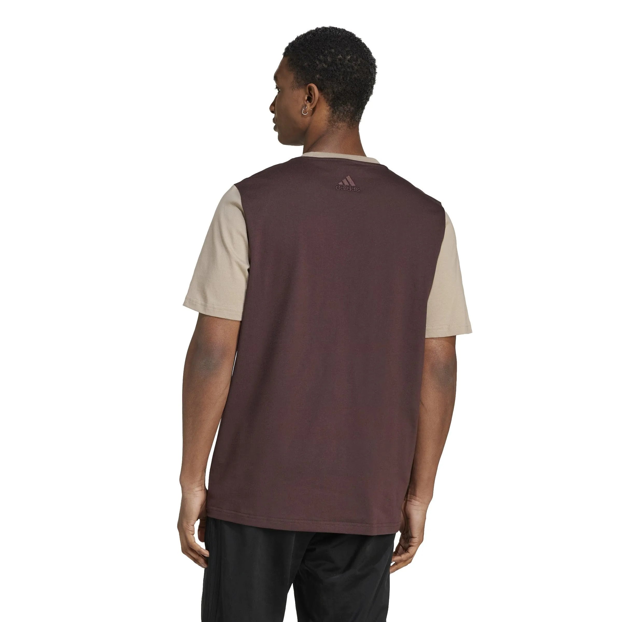 adidas M BL SJ T, Marrone Ombra/Blanch Cargo, M - immagine 2