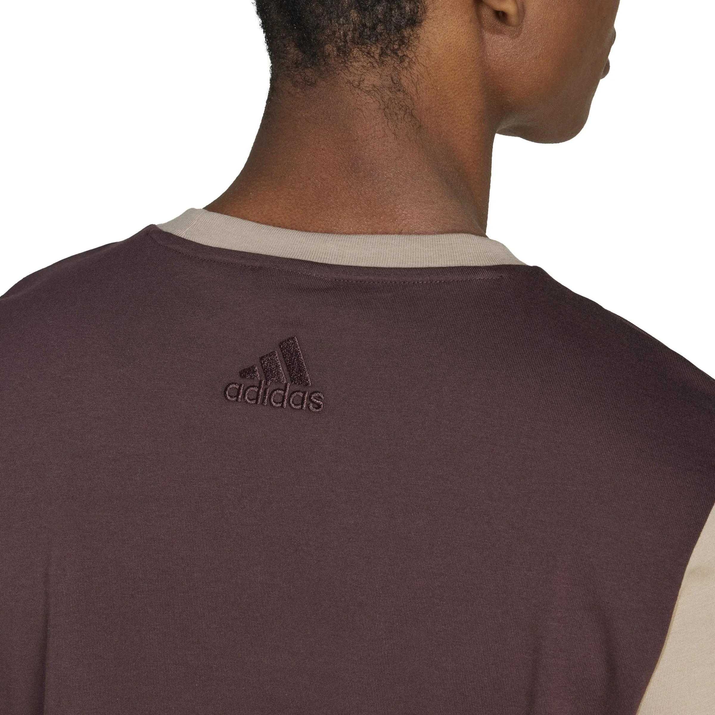 adidas M BL SJ T, Marrone Ombra/Blanch Cargo, M - immagine 5