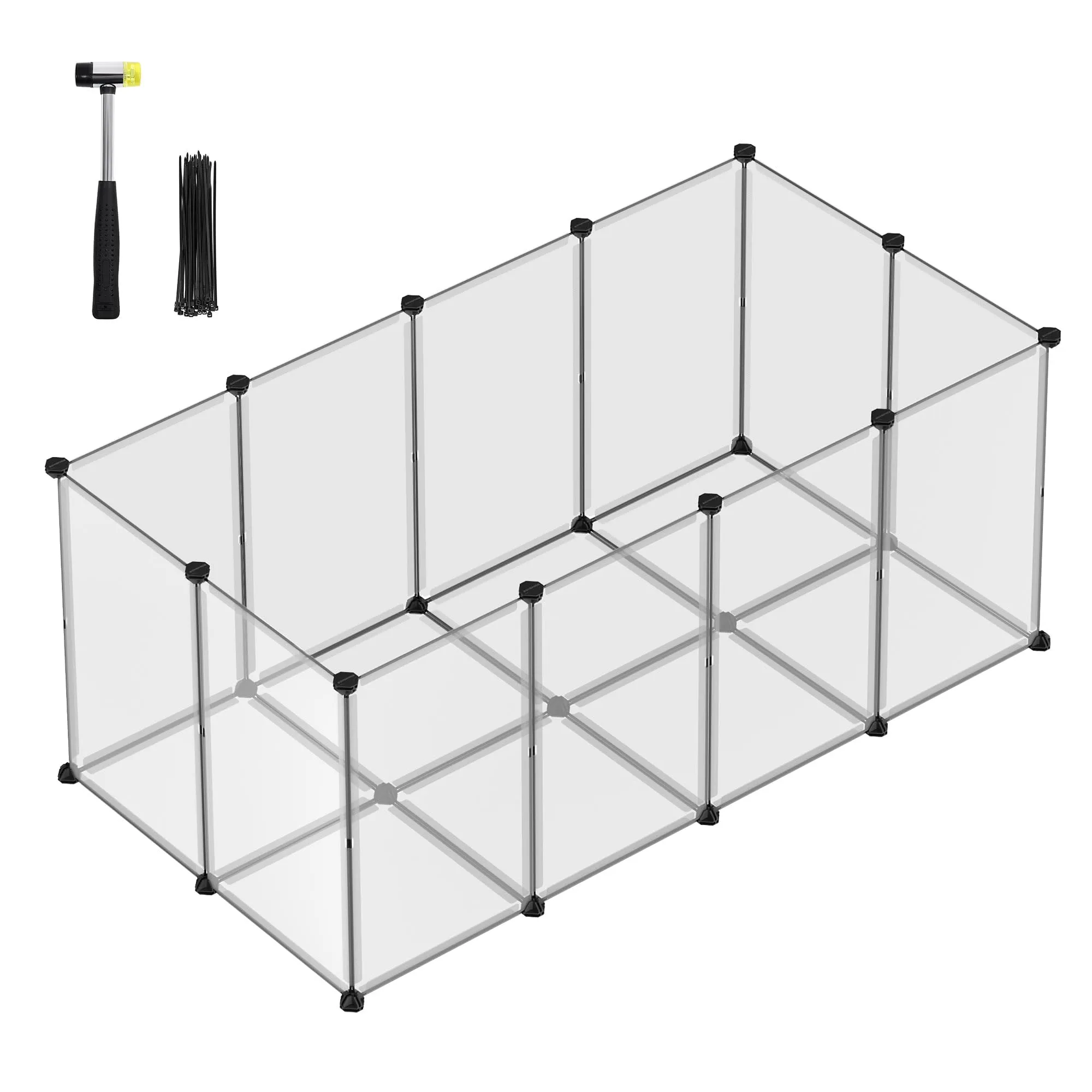 SONGMICS Recinto per Animali con Fondo, 140 x 70 x 55 cm - immagine 1