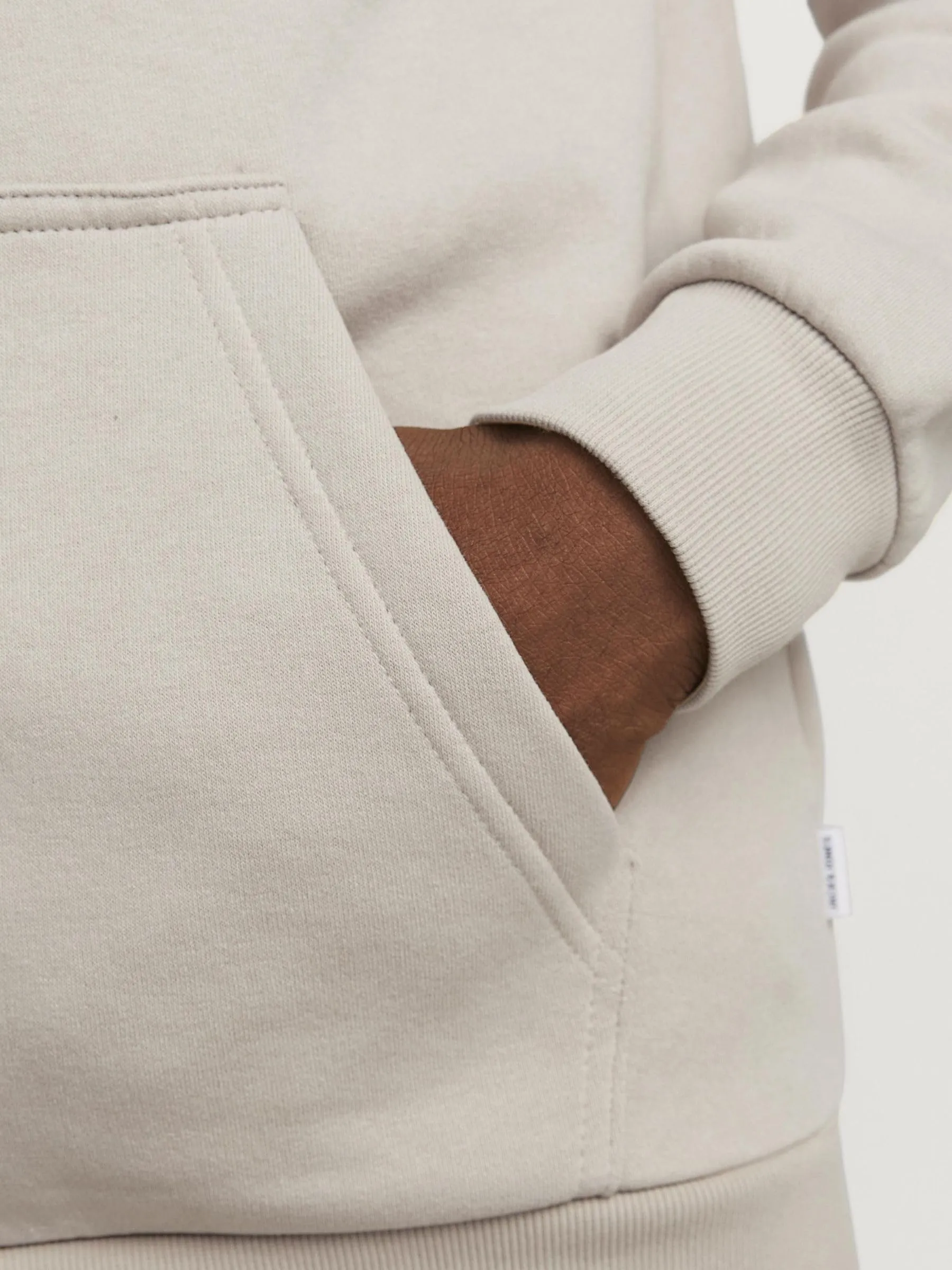 Jack & Jones Felpa con Cappuccio e Zip Grigio M - immagine 6