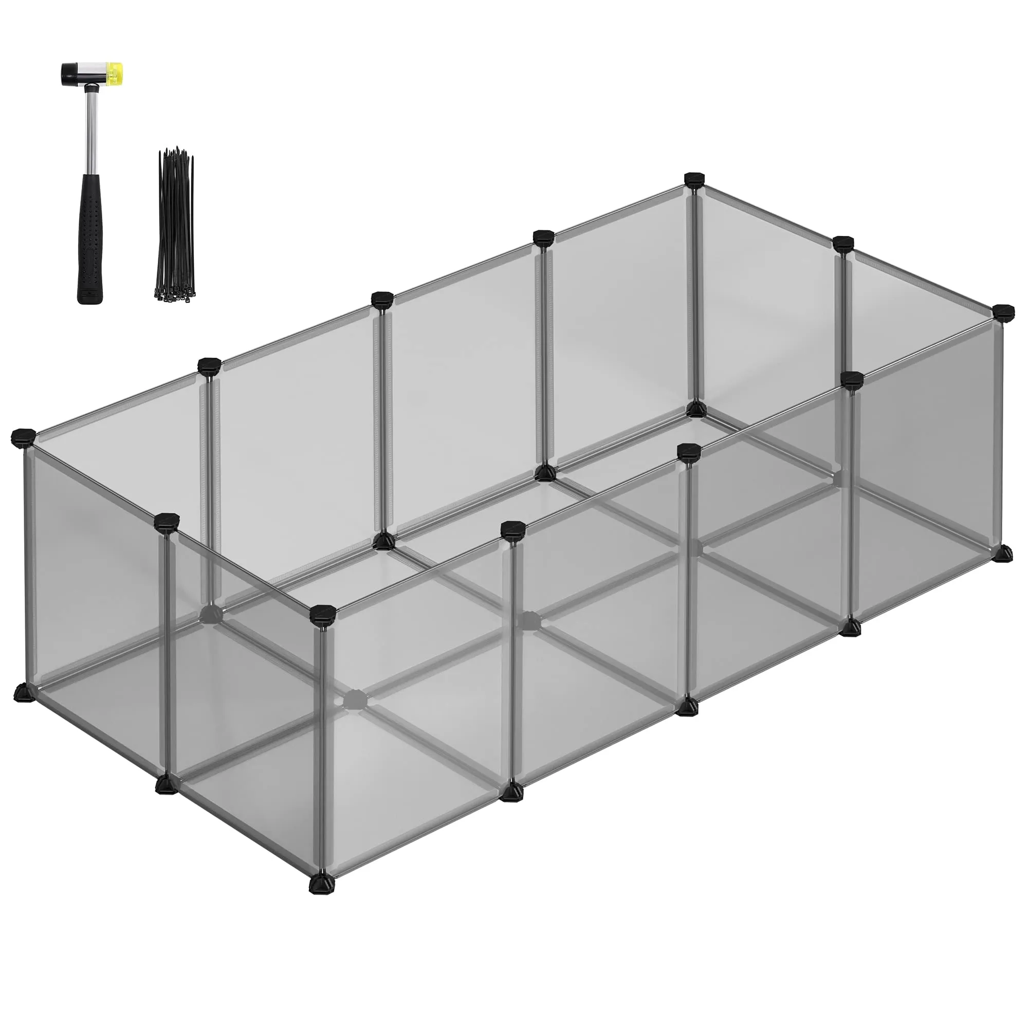SONGMICS Recinto per Animali con Fondo, 140 x 70 x 45 cm - immagine 1