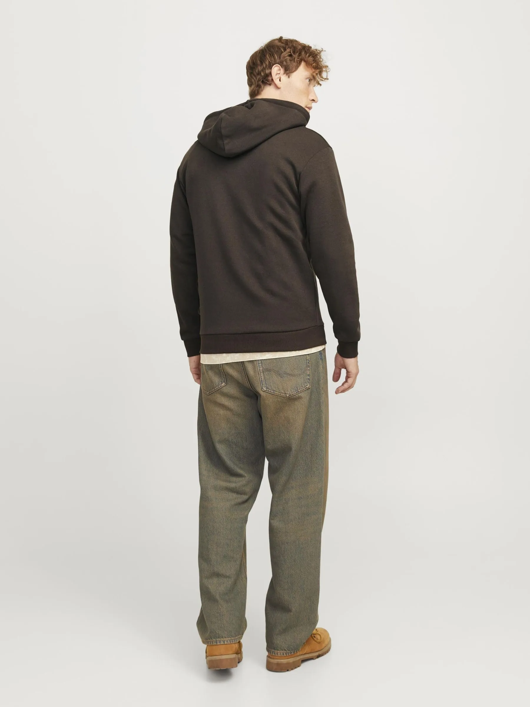 Jack & Jones Jjebradley Sweat Zip Hood Noos - Mulch, XS - immagine 3