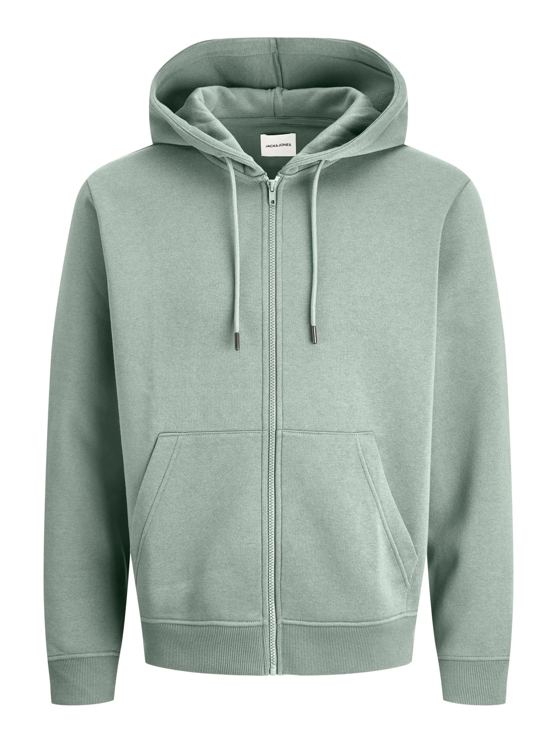 Jack & Jones Felpa con Cappuccio e Zip Bianca, L - immagine 9