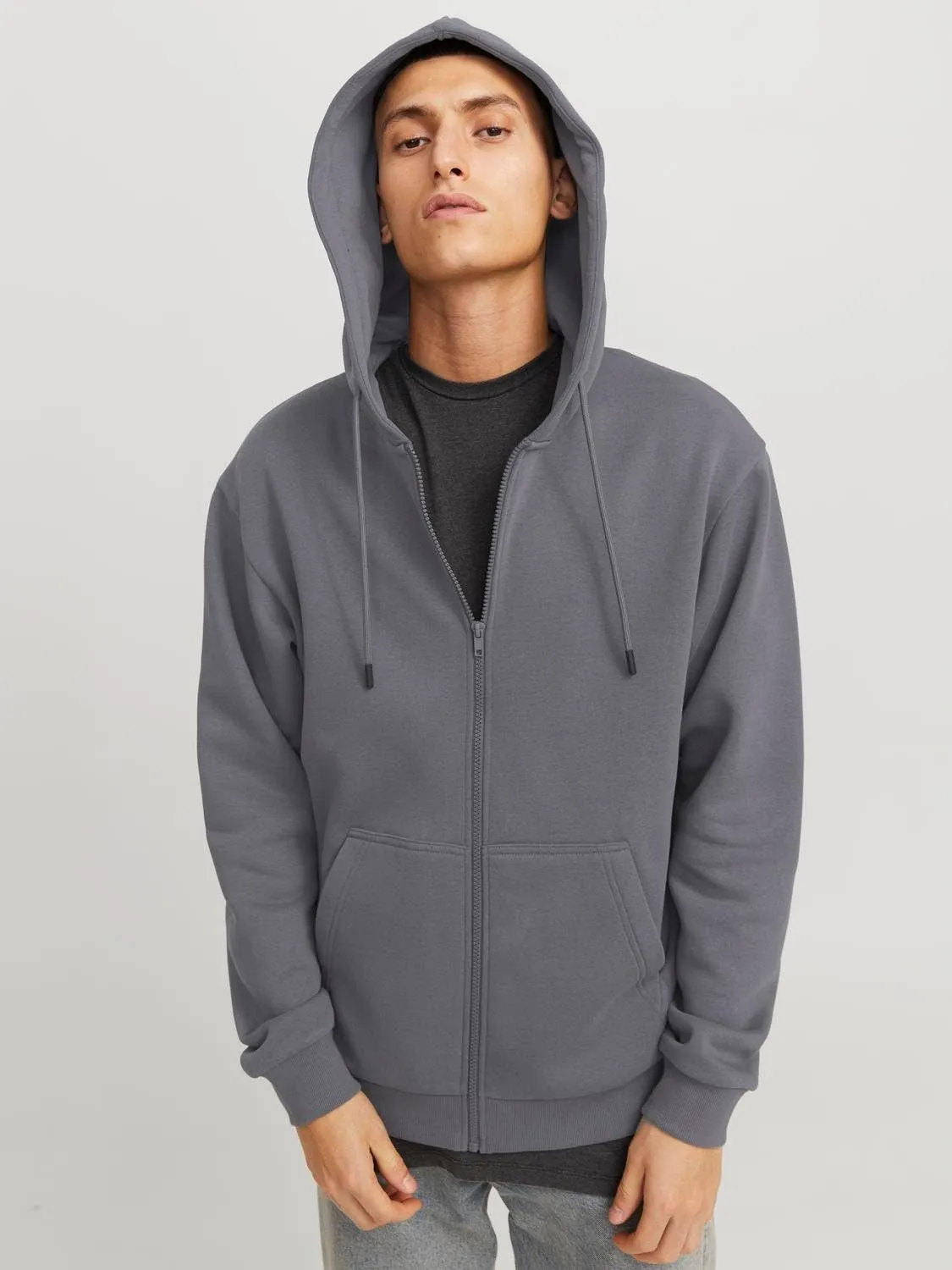 Jack & Jones JJEBradley Felpa con Cappuccio con Zip Westhill, XS - immagine 6