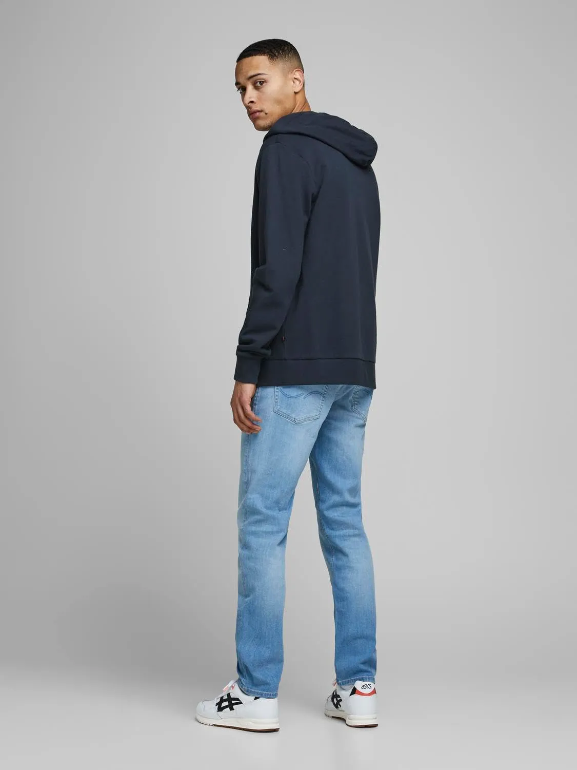 JACK & JONES Jjeholmen Felpa da Uomo con Cappuccio e Zip, L - immagine 5