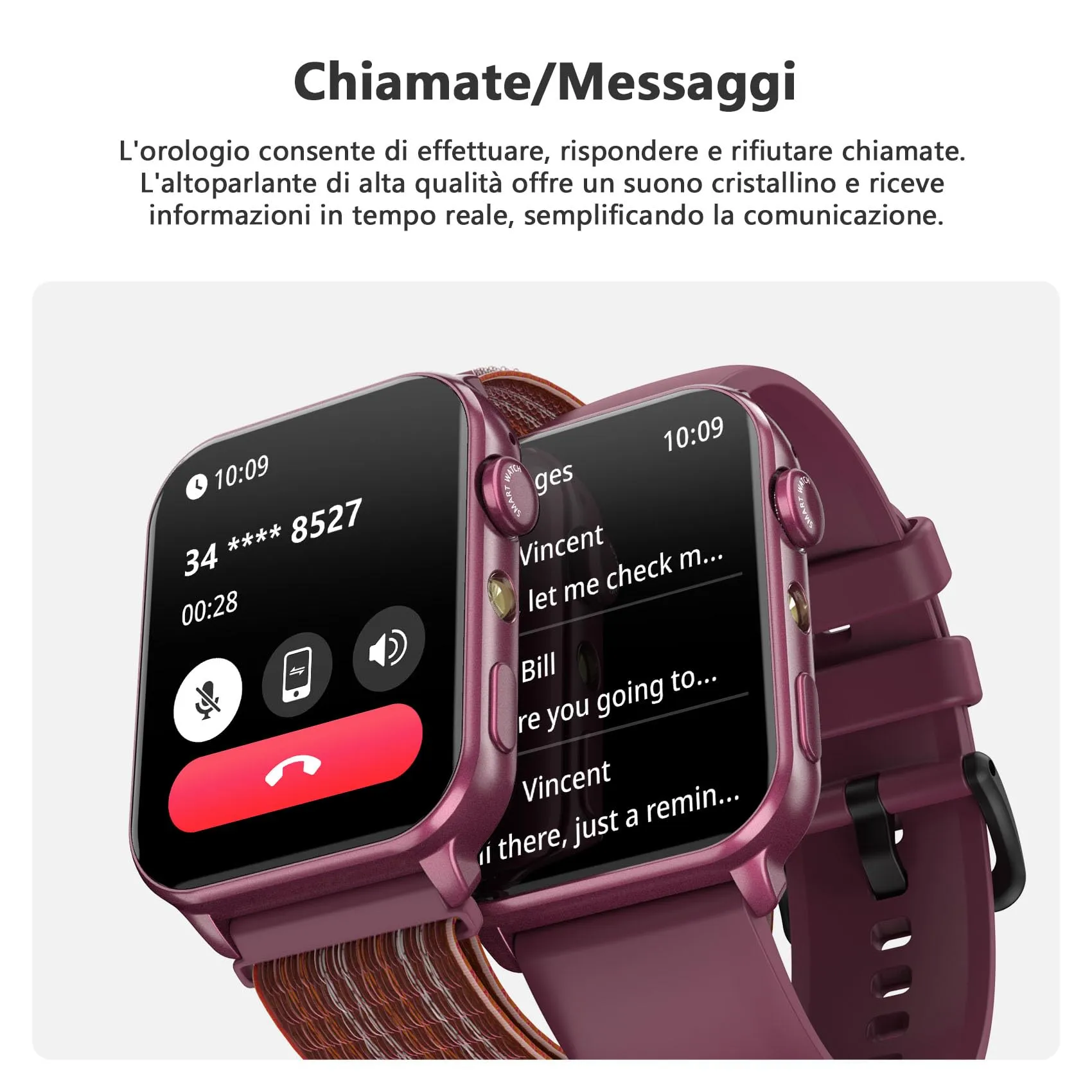 Blackview R30max Smartwatch, 1.91'' Schermo, Chiamate Bluetooth, 100+ Modalità Sportive, Monitoraggio Salute, IP68, Android e iOS - immagine 4